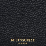 Accessorize London Women's Faux Leather Black Cambridge Wallet