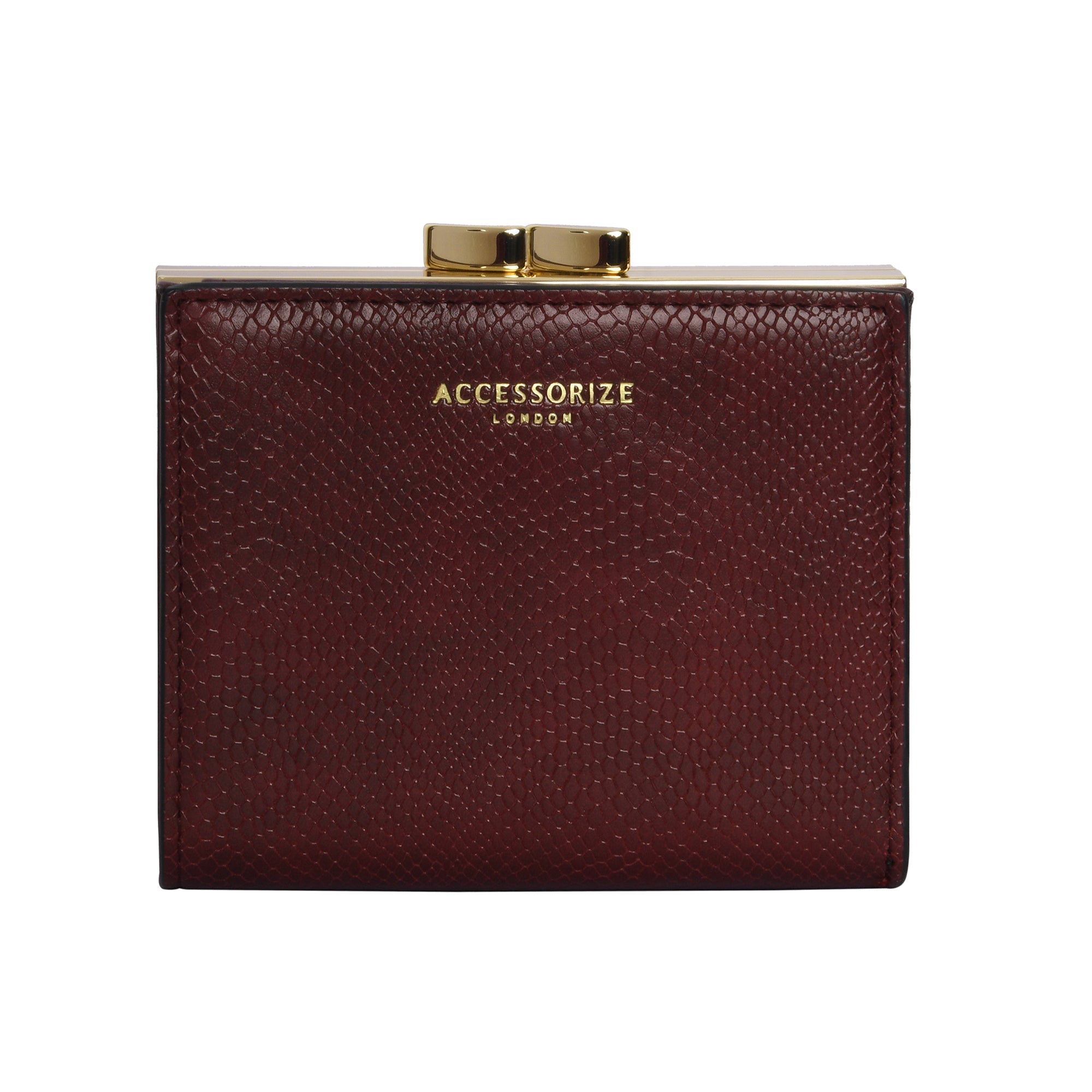 Buy Burgundy Bella Clip Frame Wallet Accessorize India