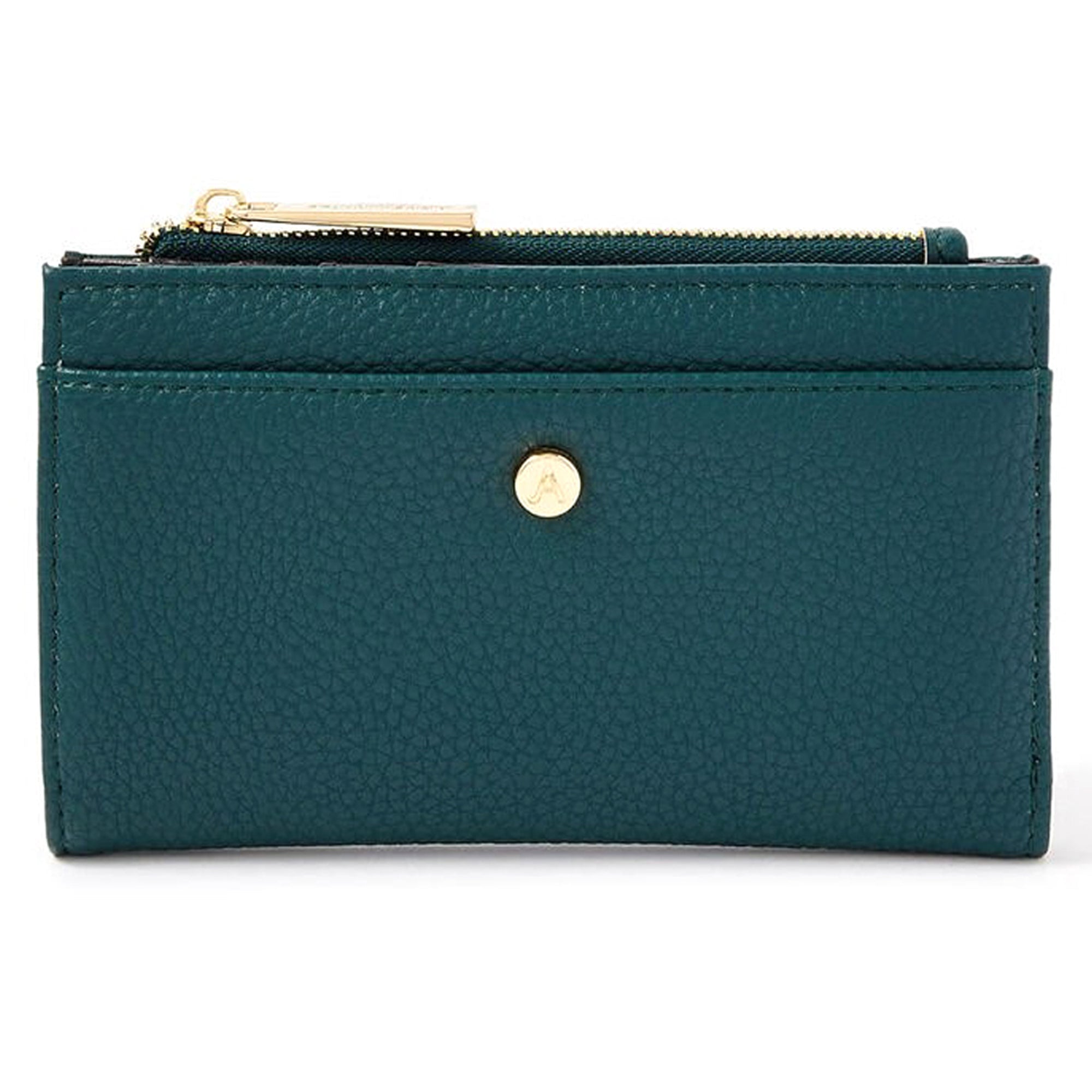 Accessorize London Women's Faux Leather Teal Medium Slimline Wallet