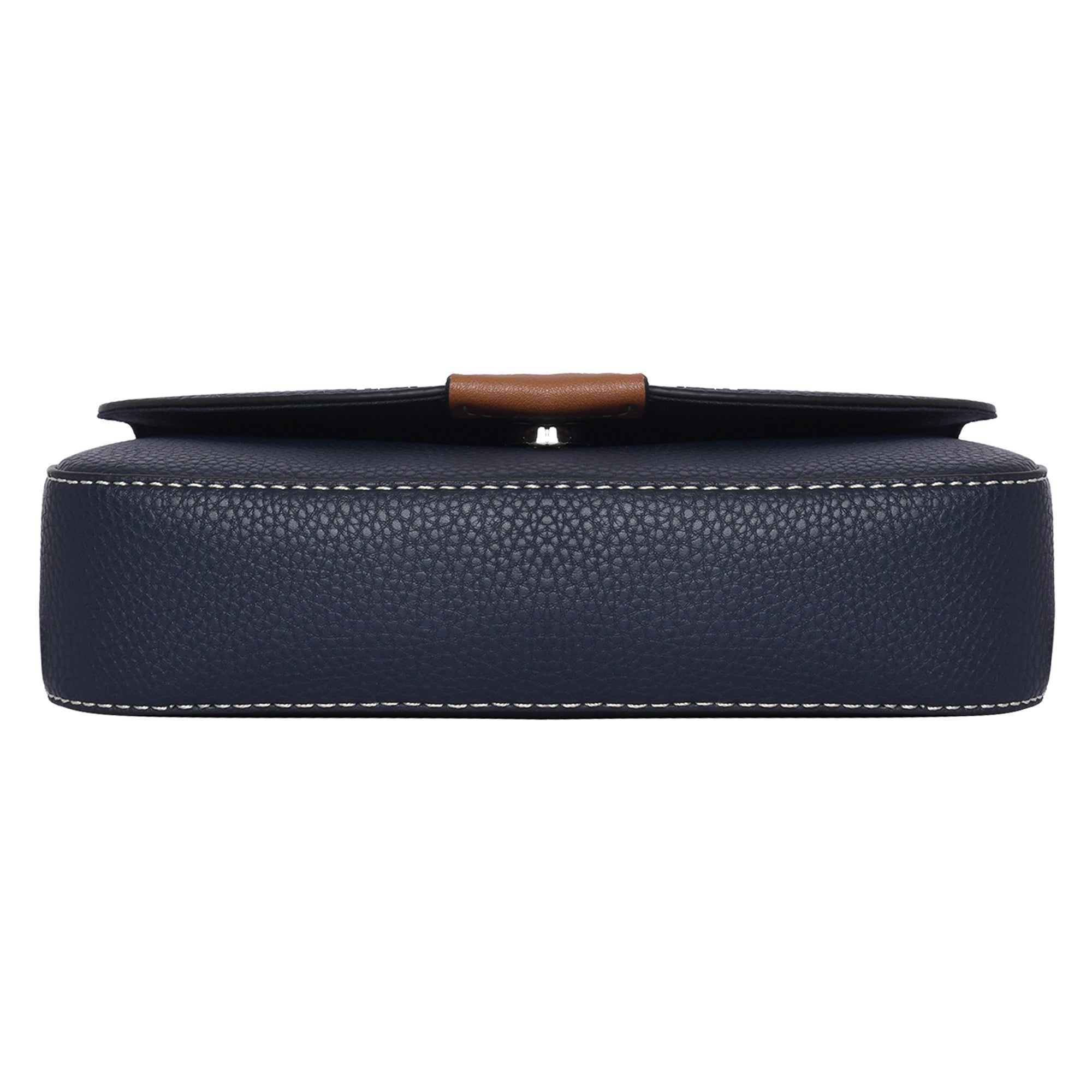 Accessorize London Women's Faux Leather Navy Cambridge Sling Bag