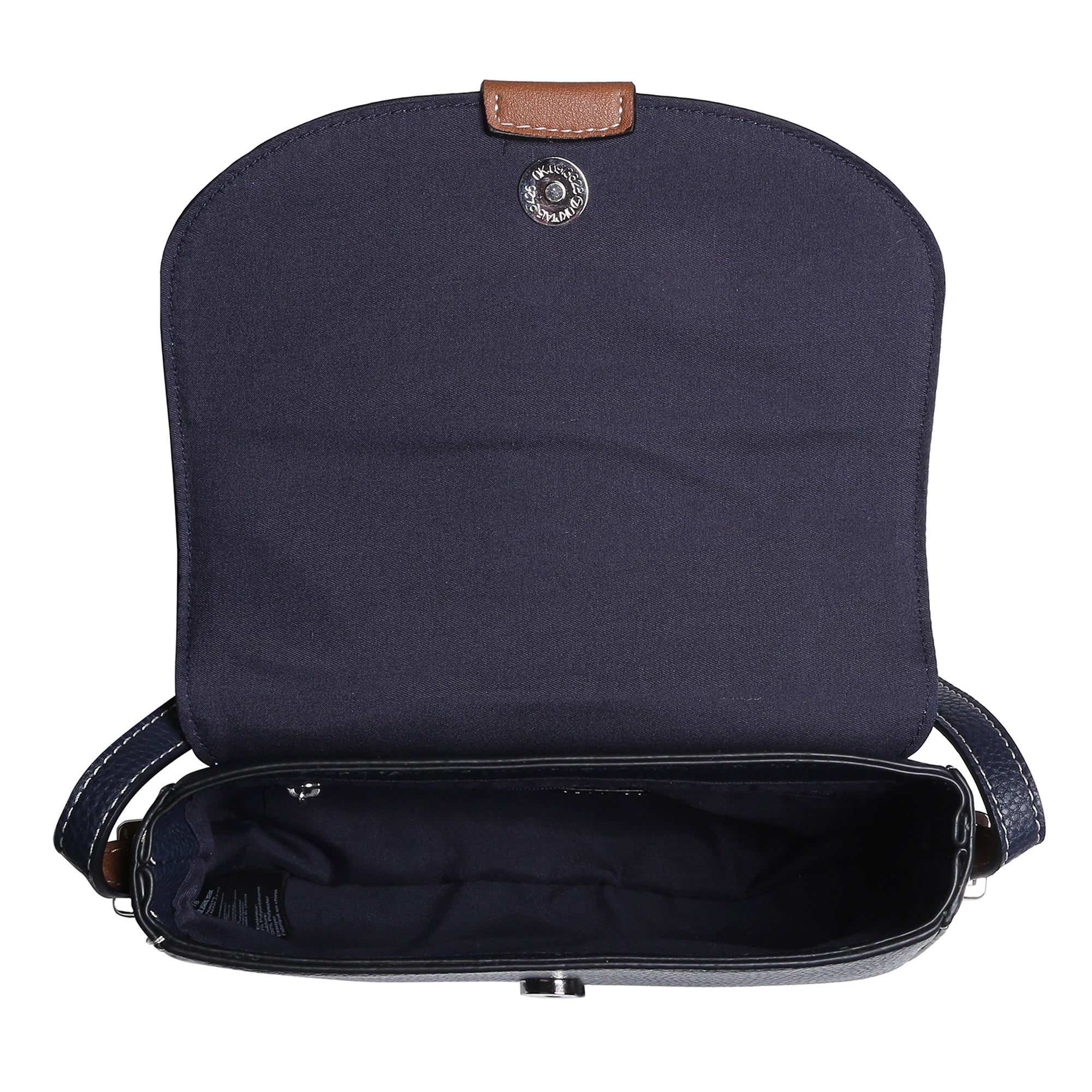 Accessorize London Women's Faux Leather Navy Cambridge Sling Bag