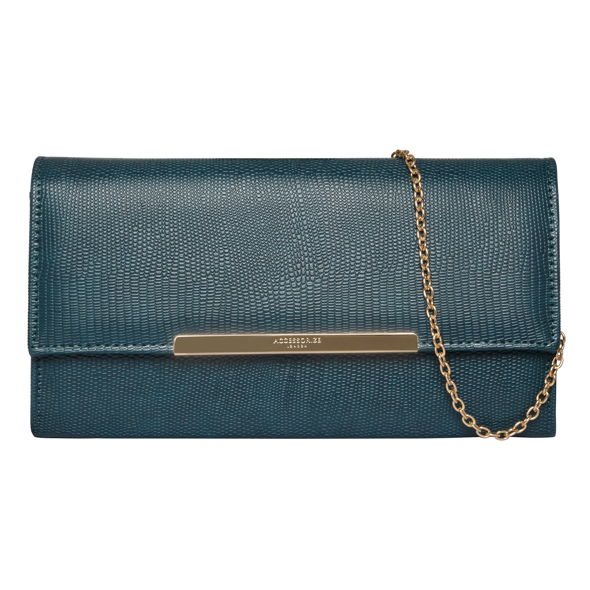 Accessorize London Women'S Reptile Bar Party Clutch