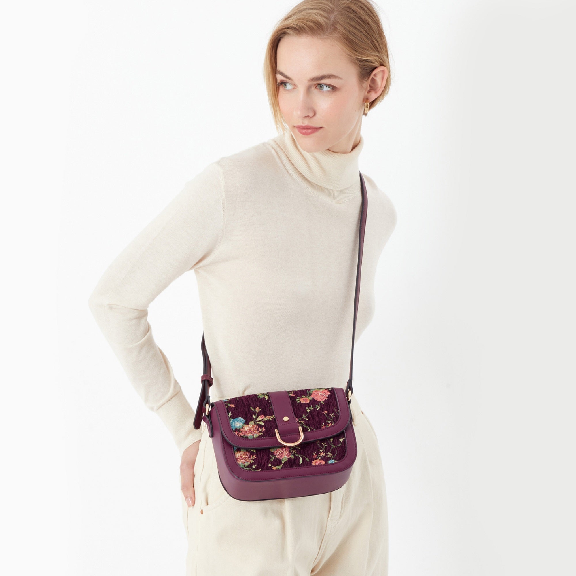 Floral tapestry bag hot sale