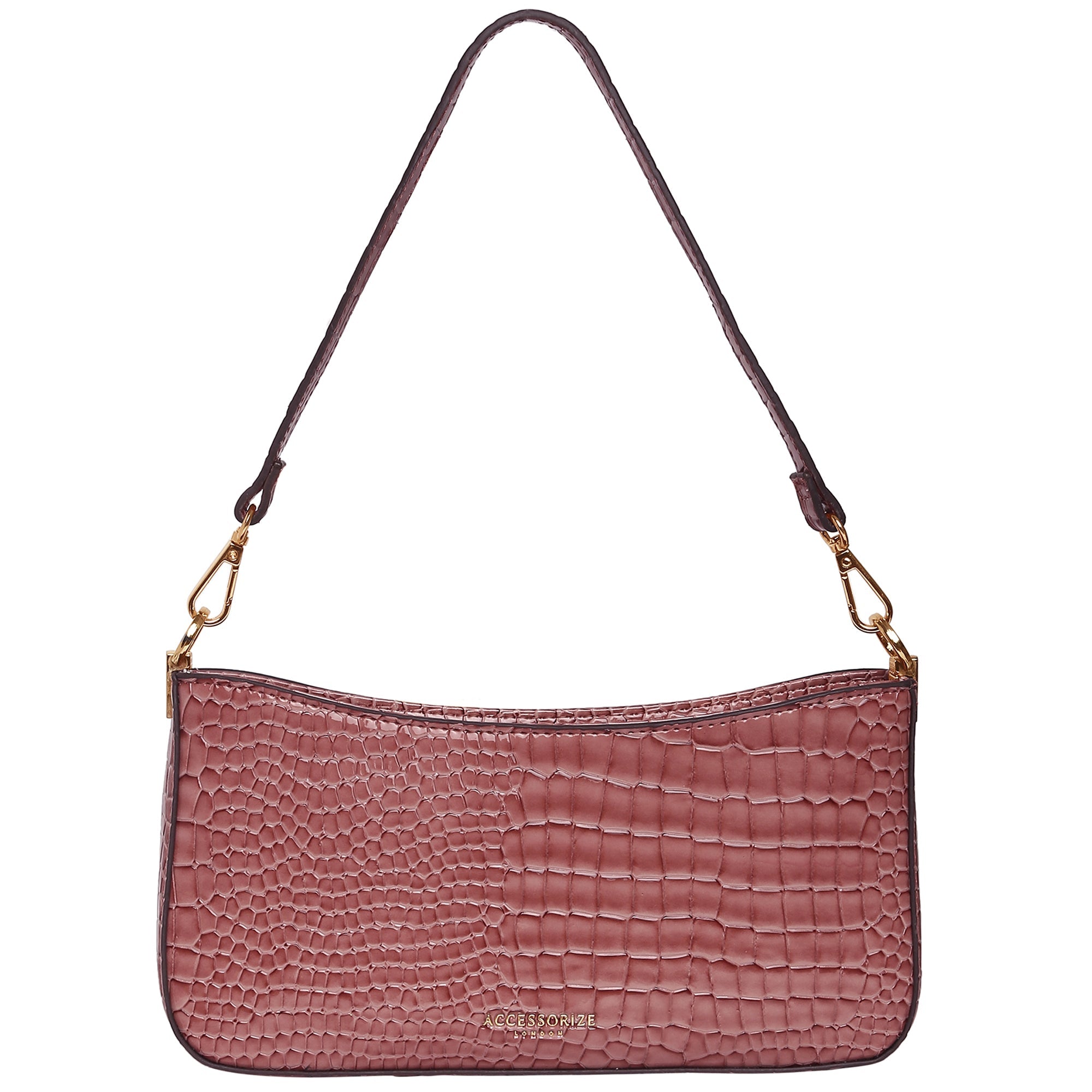 Croc baguette cheap shoulder bag