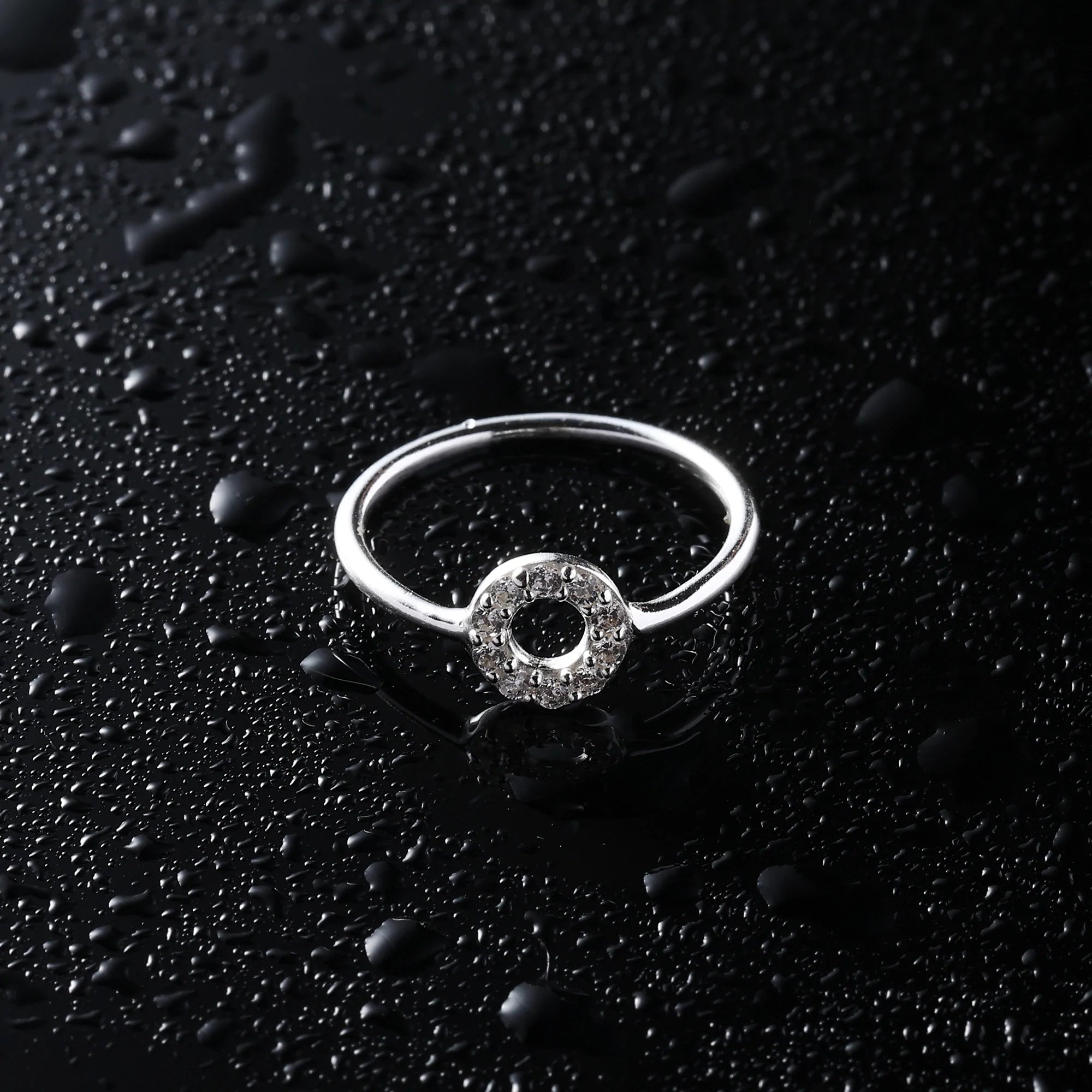 Sterling silver circle ring clearance
