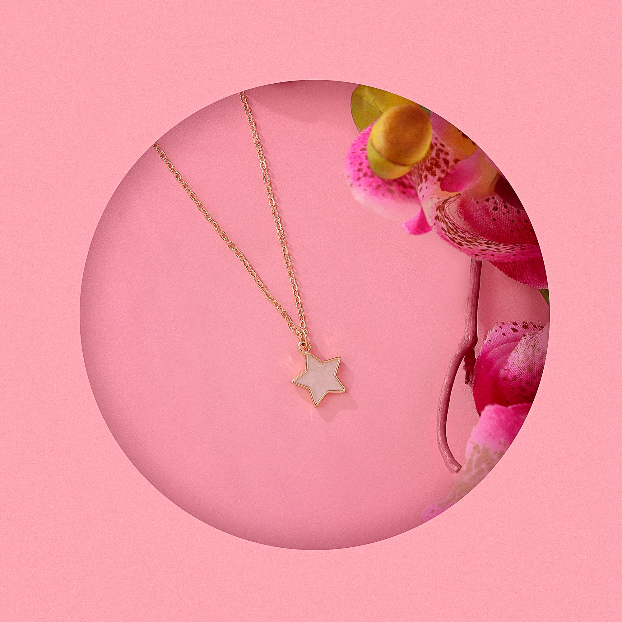 Accessorize London Women's White Star Pendant Necklace