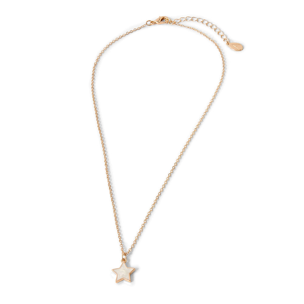 Accessorize London Women's White Star Pendant Necklace