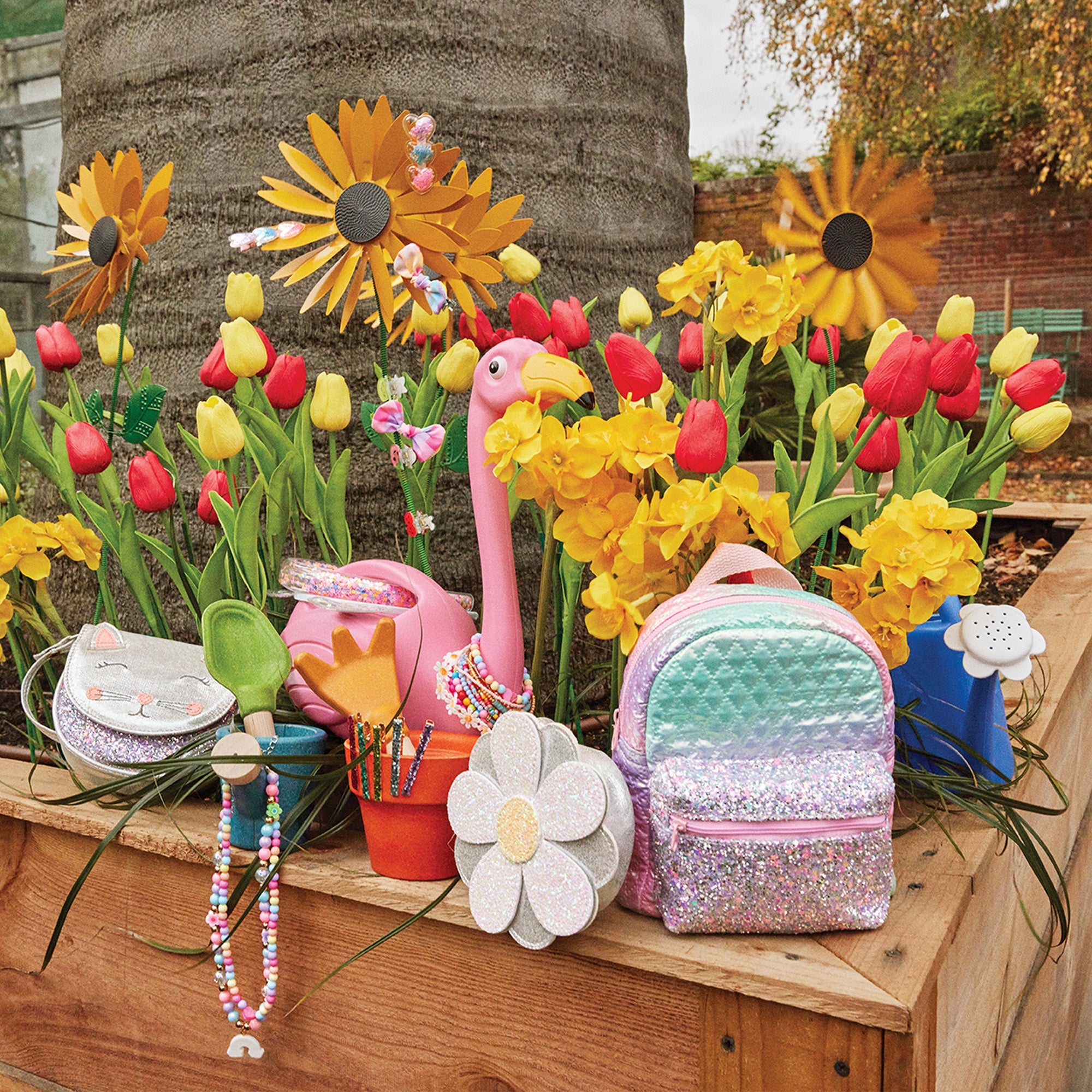 Accessorize London Girl's Mini Quilted Backpack