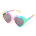 Accessorize London Girl's Rainbow Ombre Heart Sunglasses