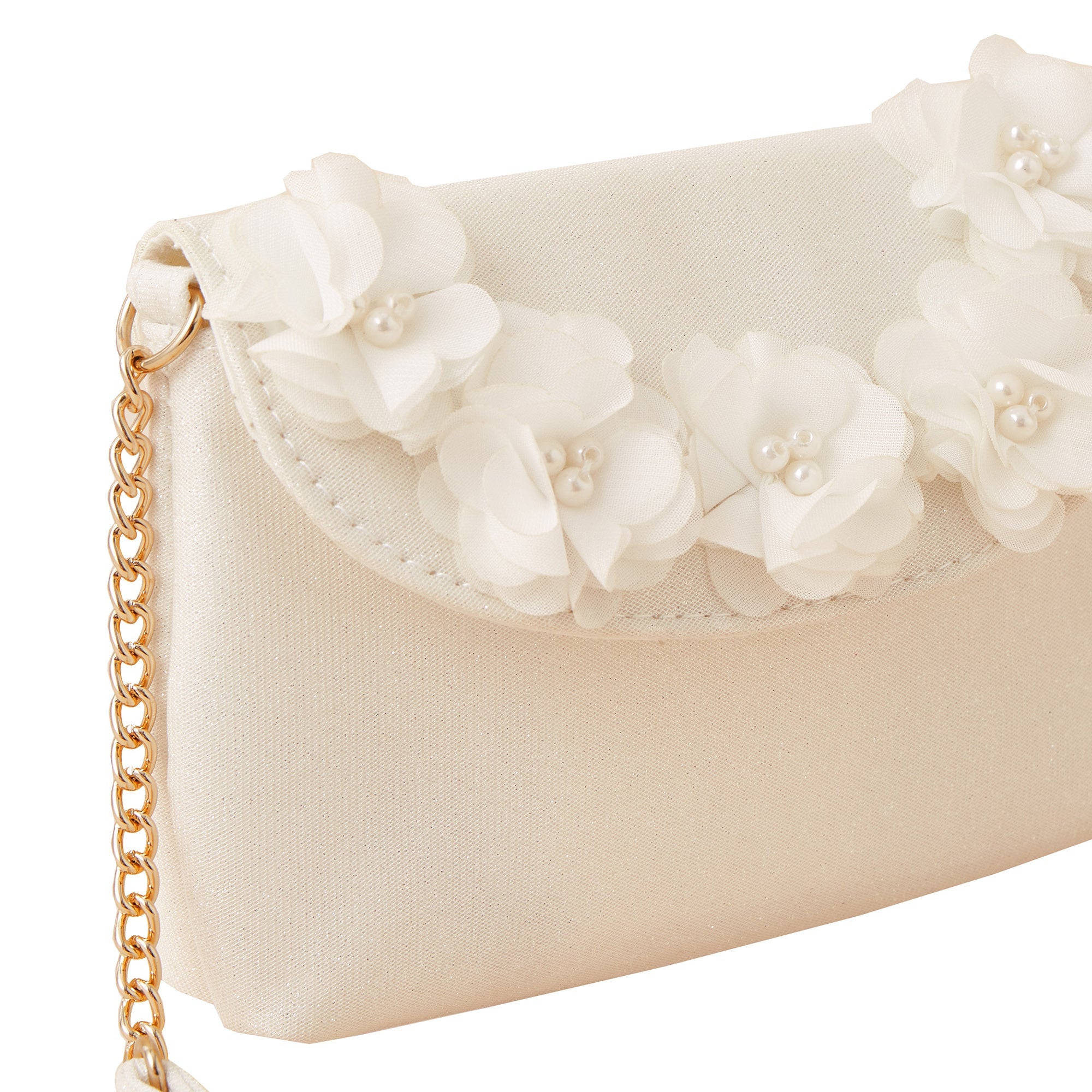 Accessorize London Girl's Multi Flower White Bag