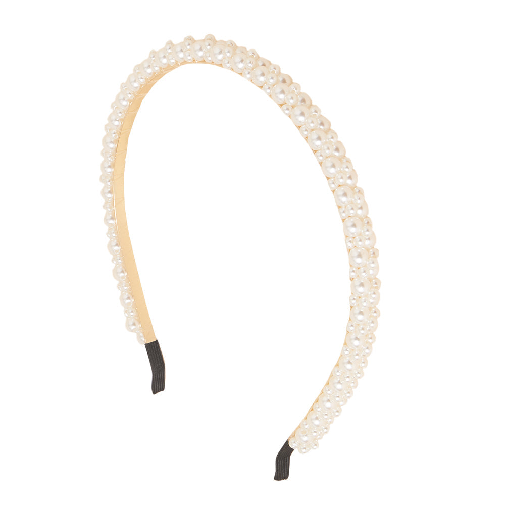 Accessorize London Women's Pearl Slim Headband