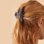 Accessorize London Large Blue Resin Hair Claw Clip