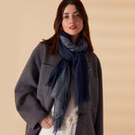 Accessorize London Women's Navy Occasion Scarf