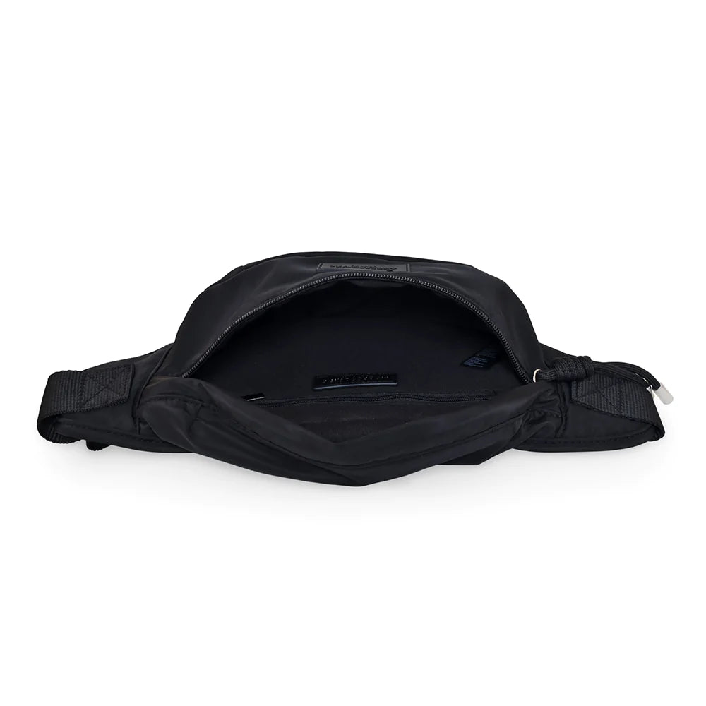Accessorize London Women's Recycled Nylon Black Bumbag