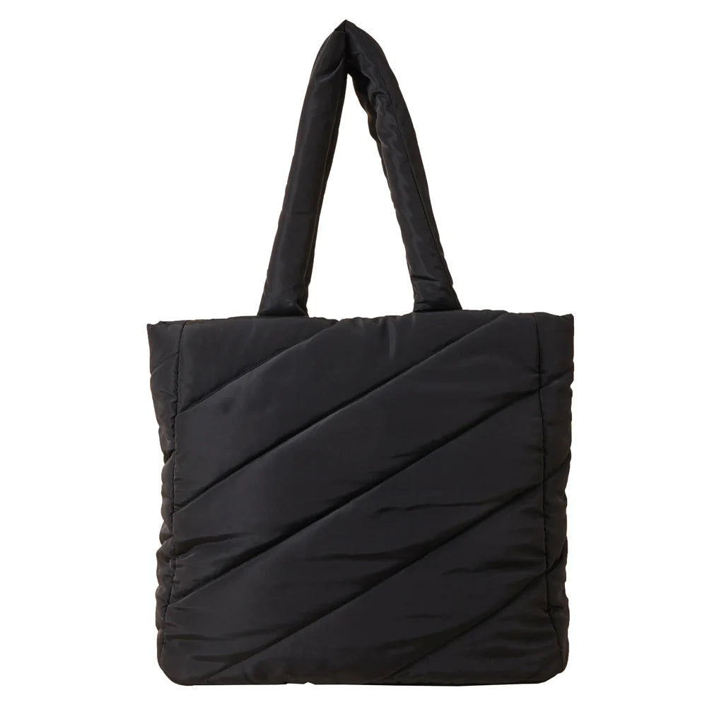Padded top tote bag