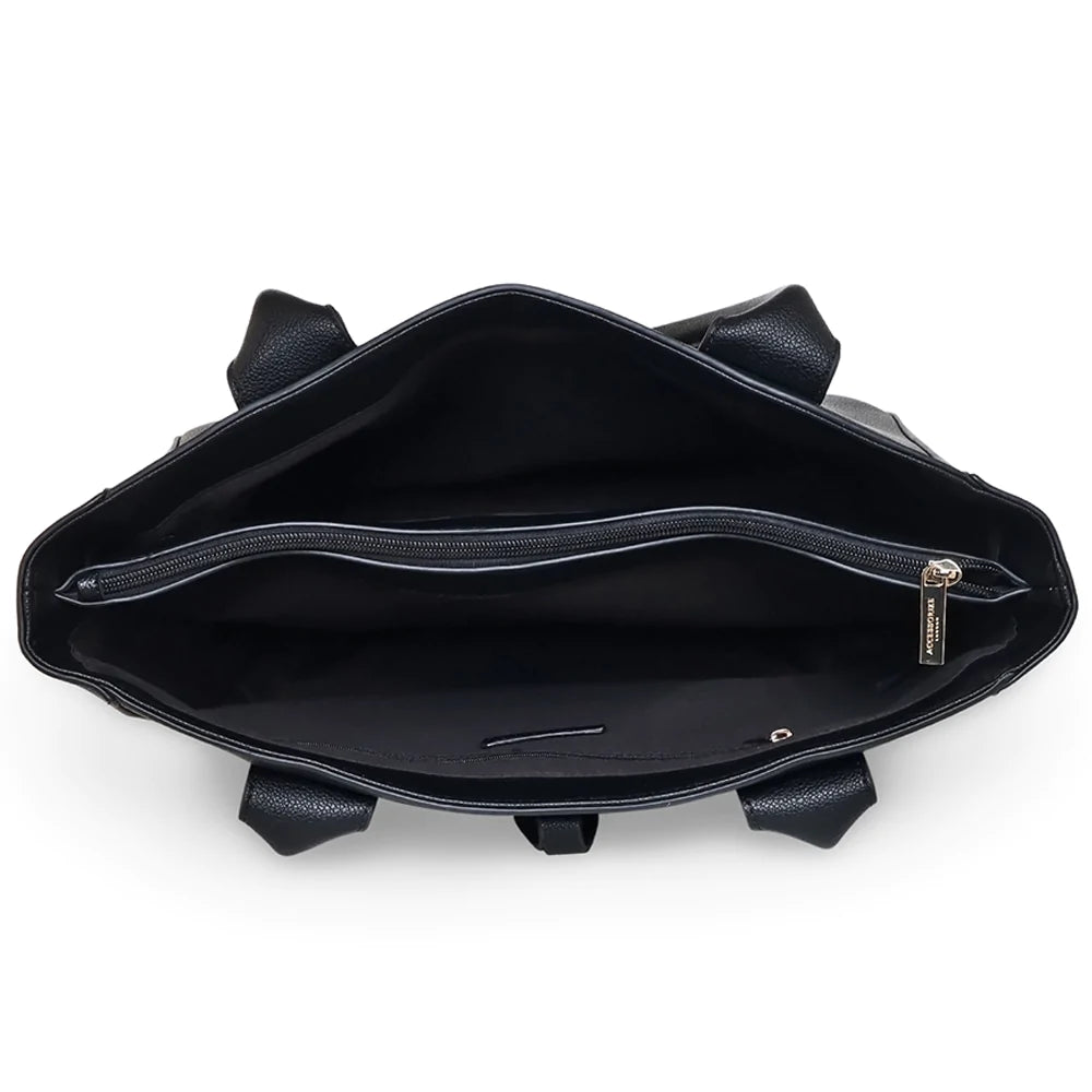 Accessorize London Women's Faux Leather Blue Multi Function Workbag