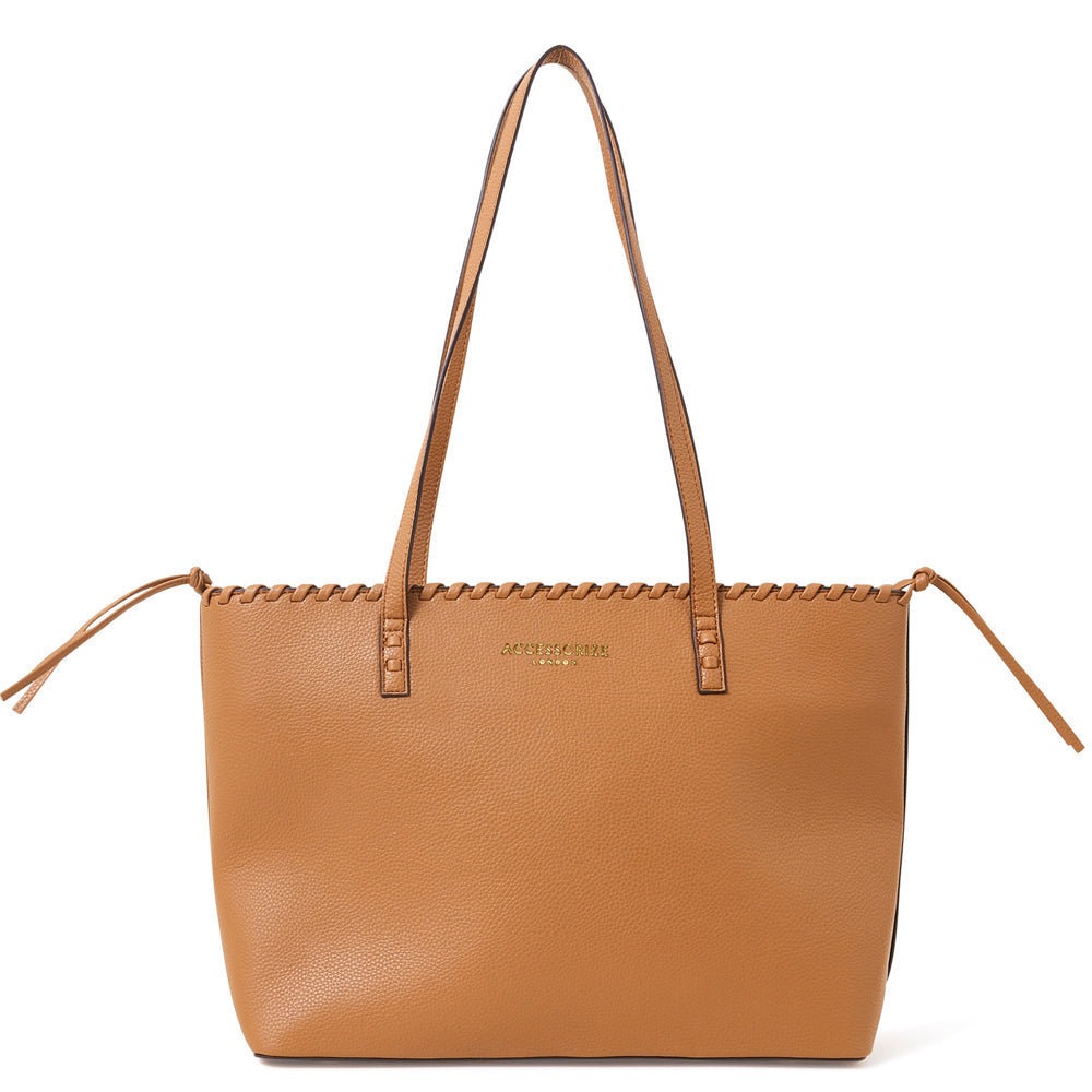 Buy Tan Whipstitch Tote Bag Online