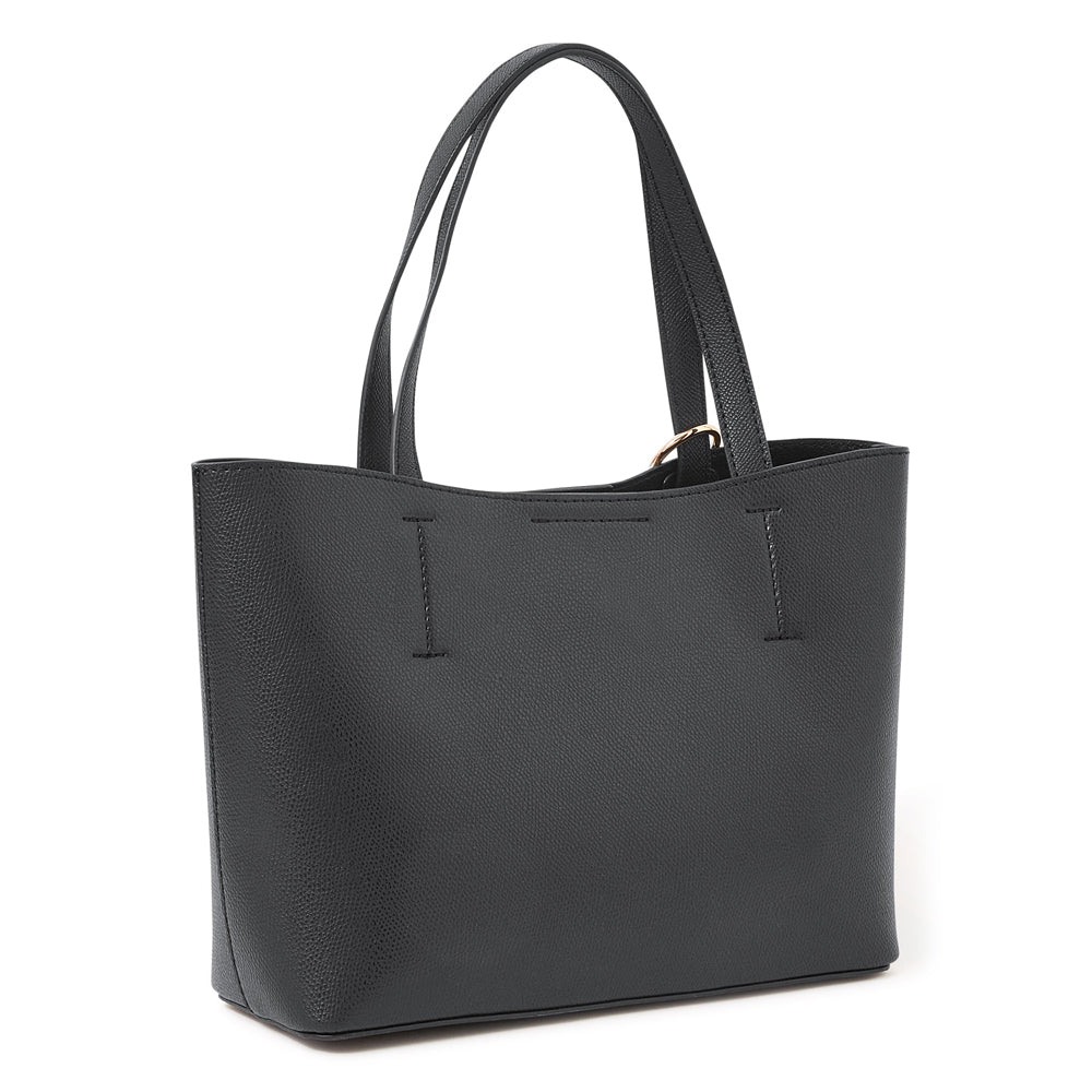 Accessorize London Women's Black Mini Classic Handheld Bag
