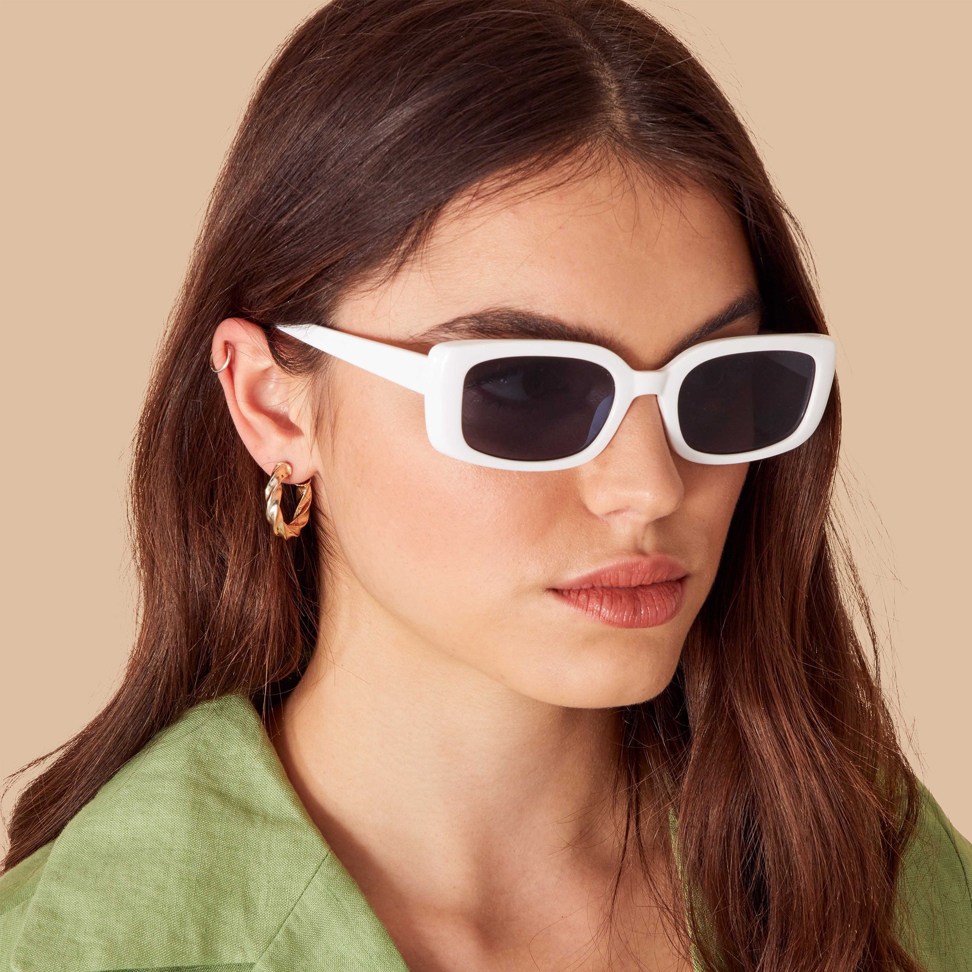 Buy White Soft Rectangle Sunglasses Accessorize India