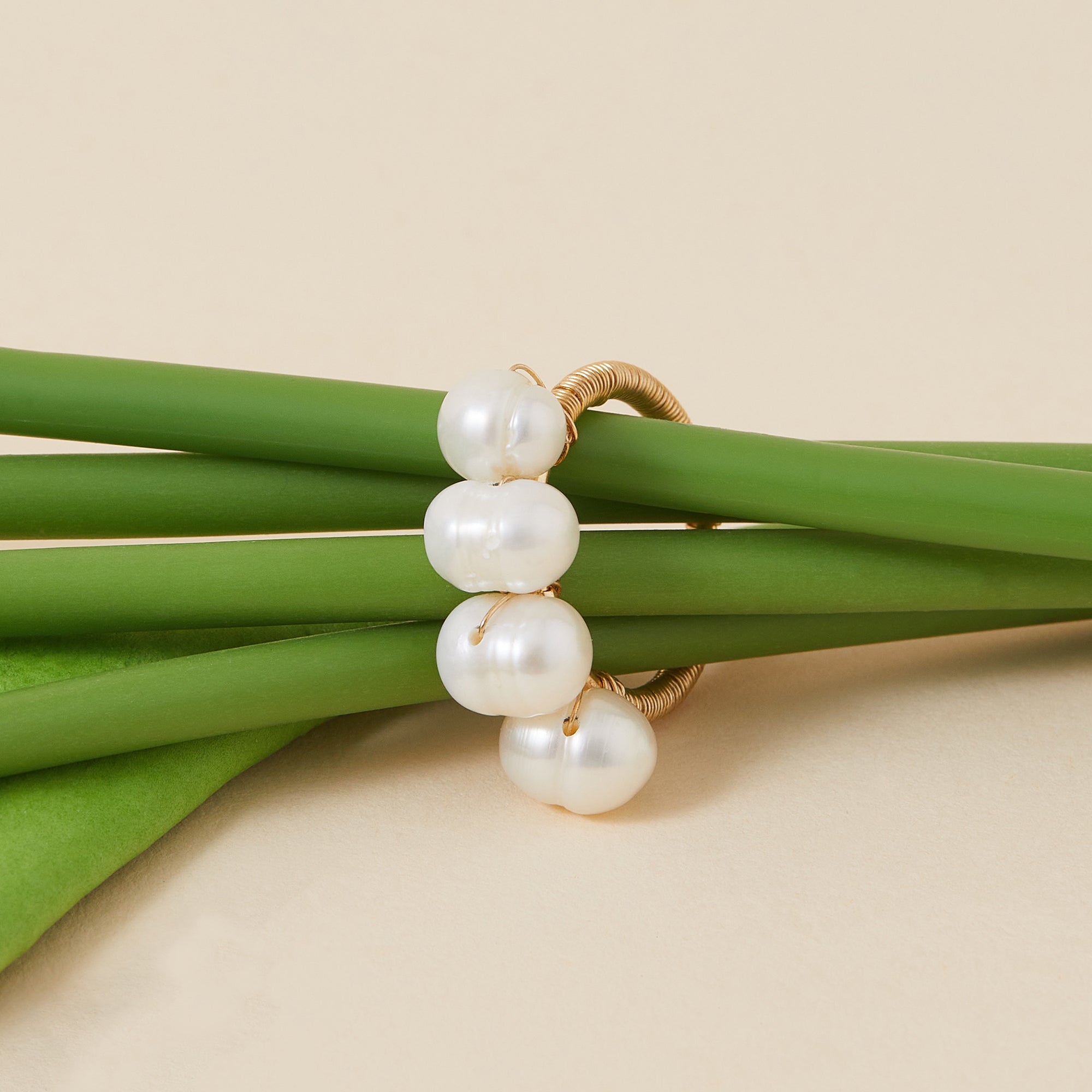 Multi Fresh Water Pearl Ring-Medium