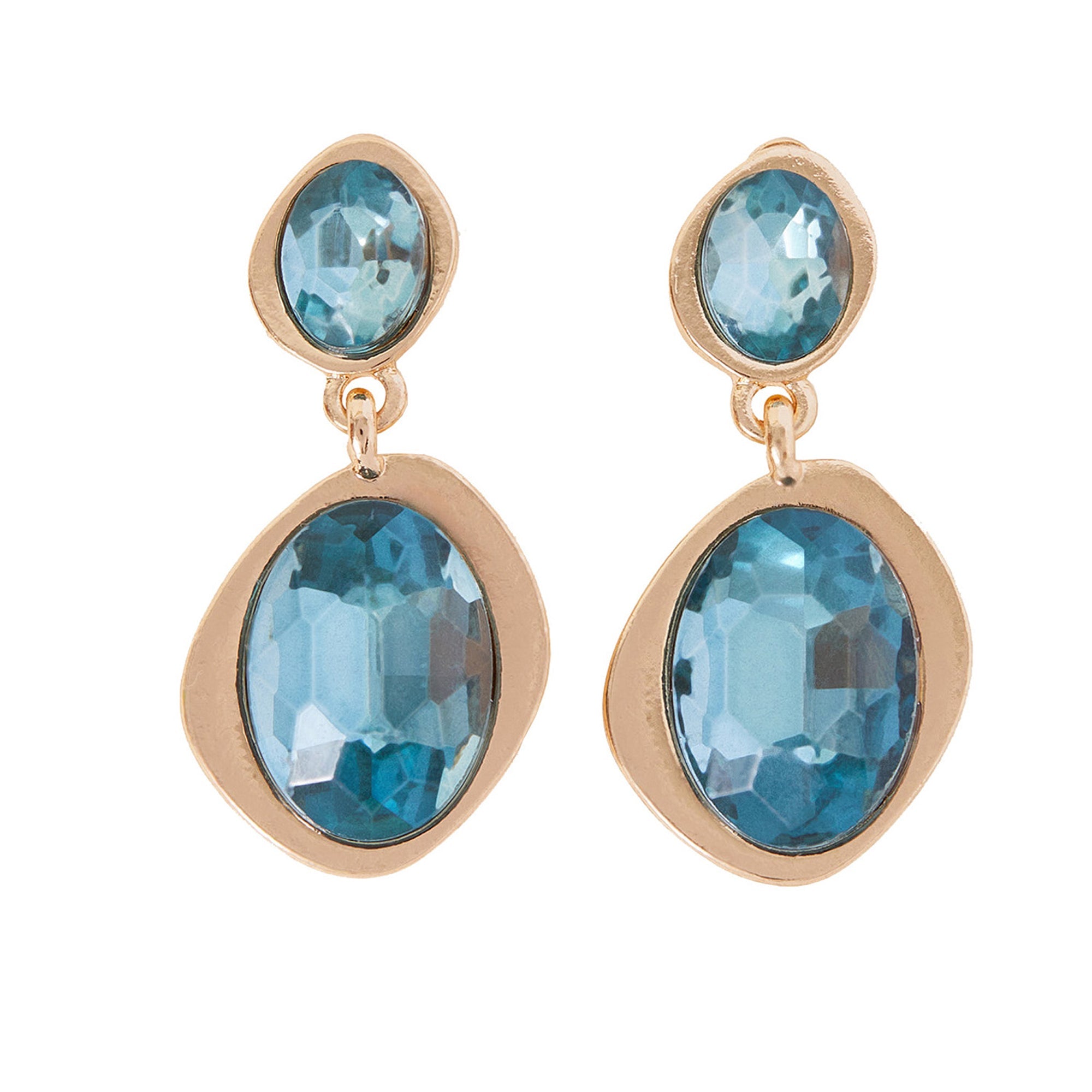 Irregular Gem Drop Earrings