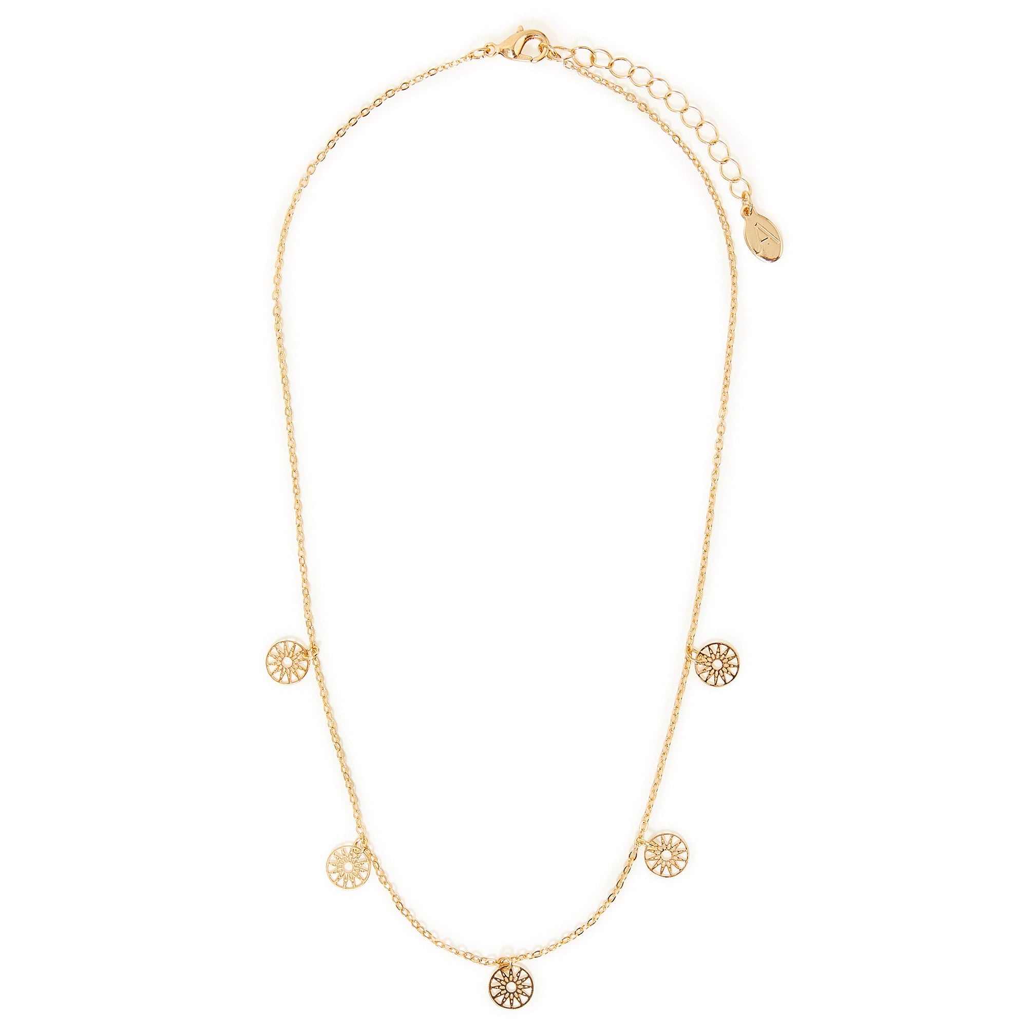 Accessorize London Women's Filigree Station Necklace