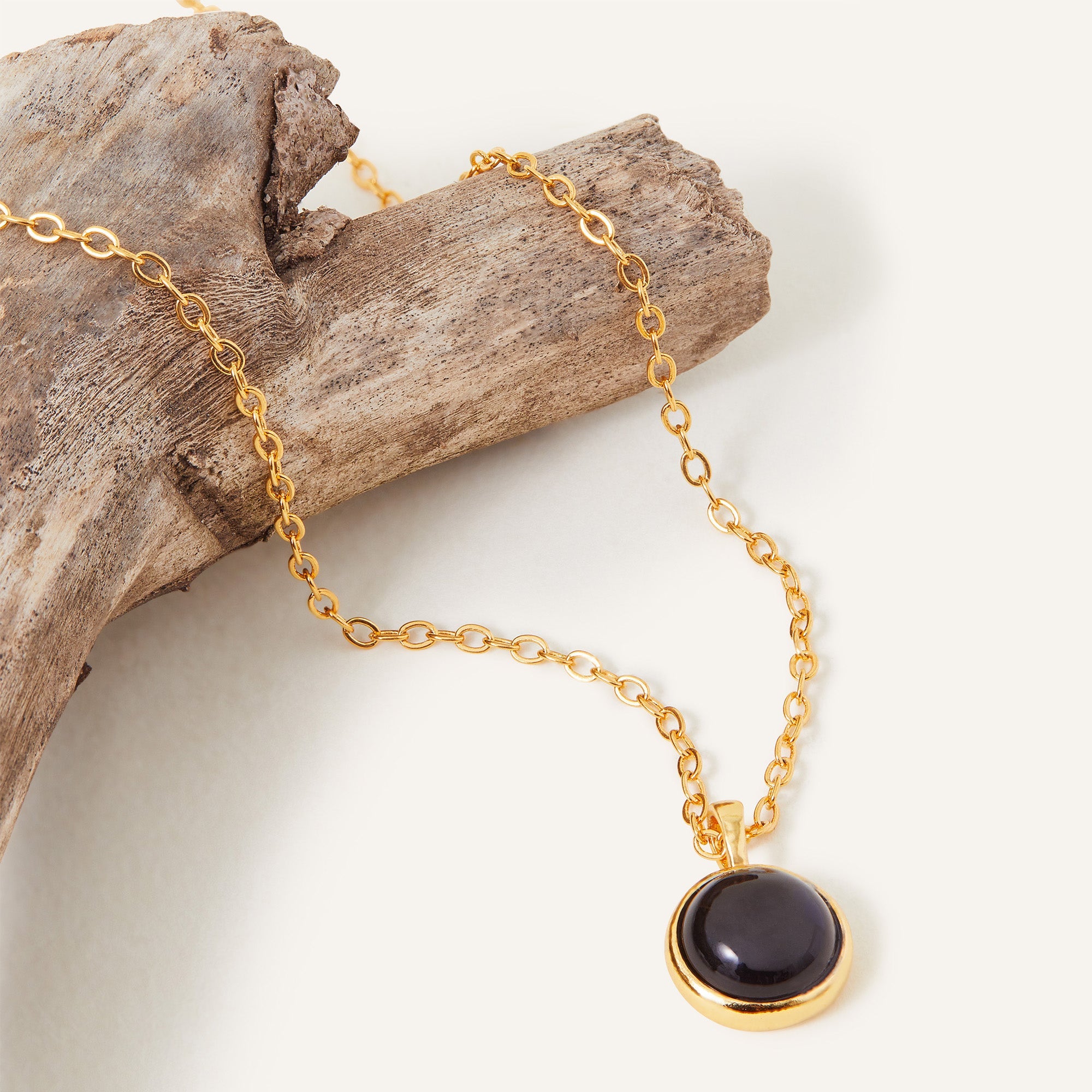 Black onyx deals chain necklace