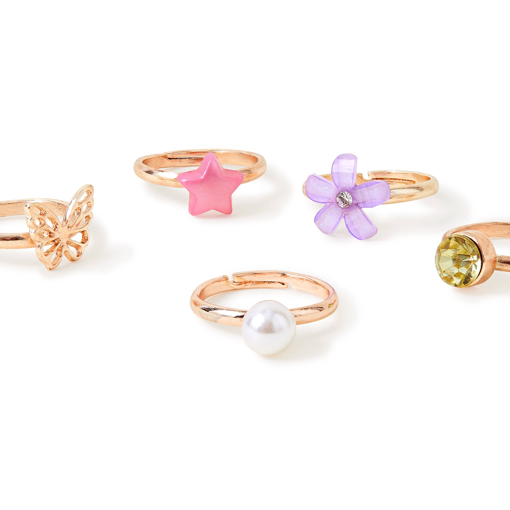 Pack of Girl's Pretty Rings