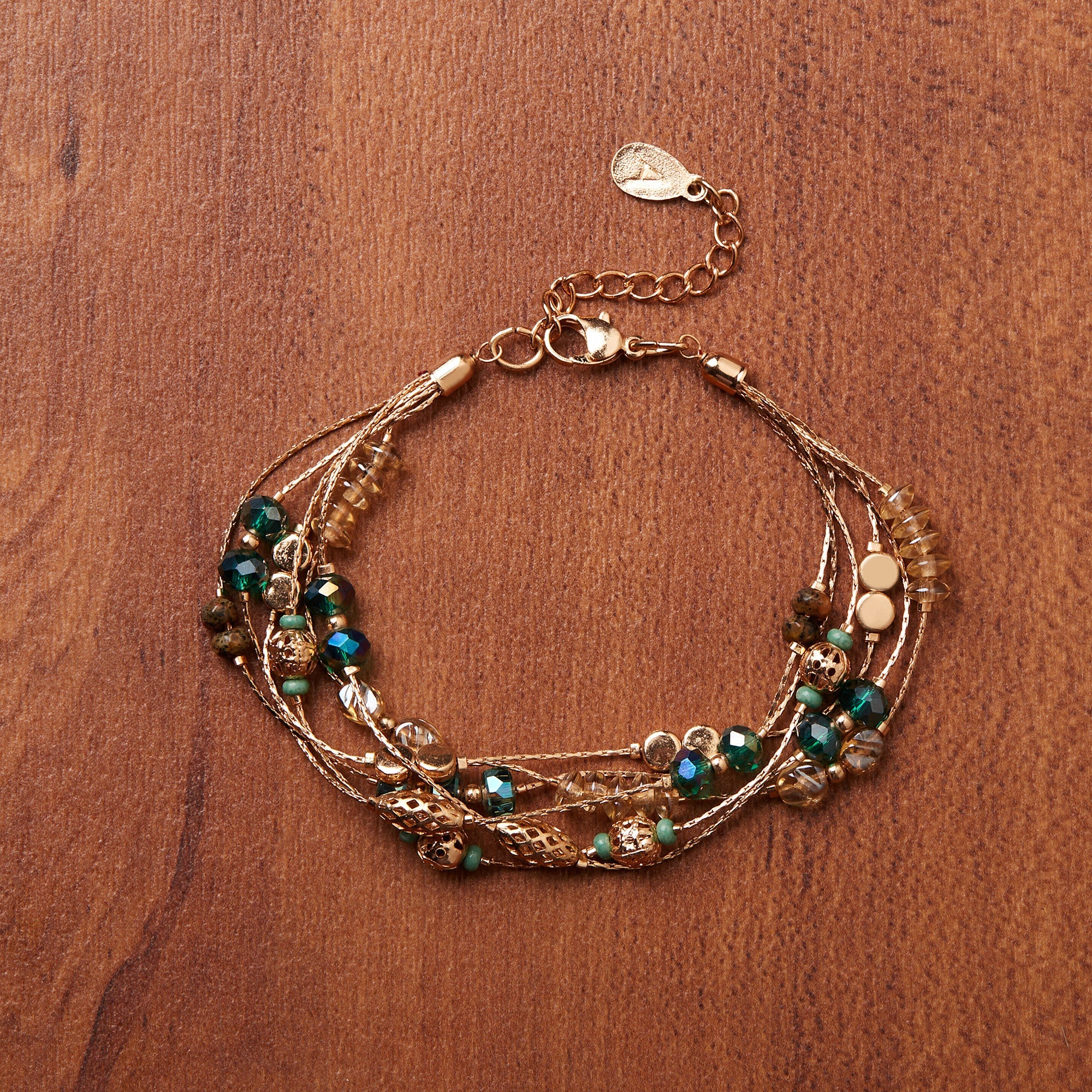 Buy Multi Layered Beaded Clasp Bracelet Accessorize India