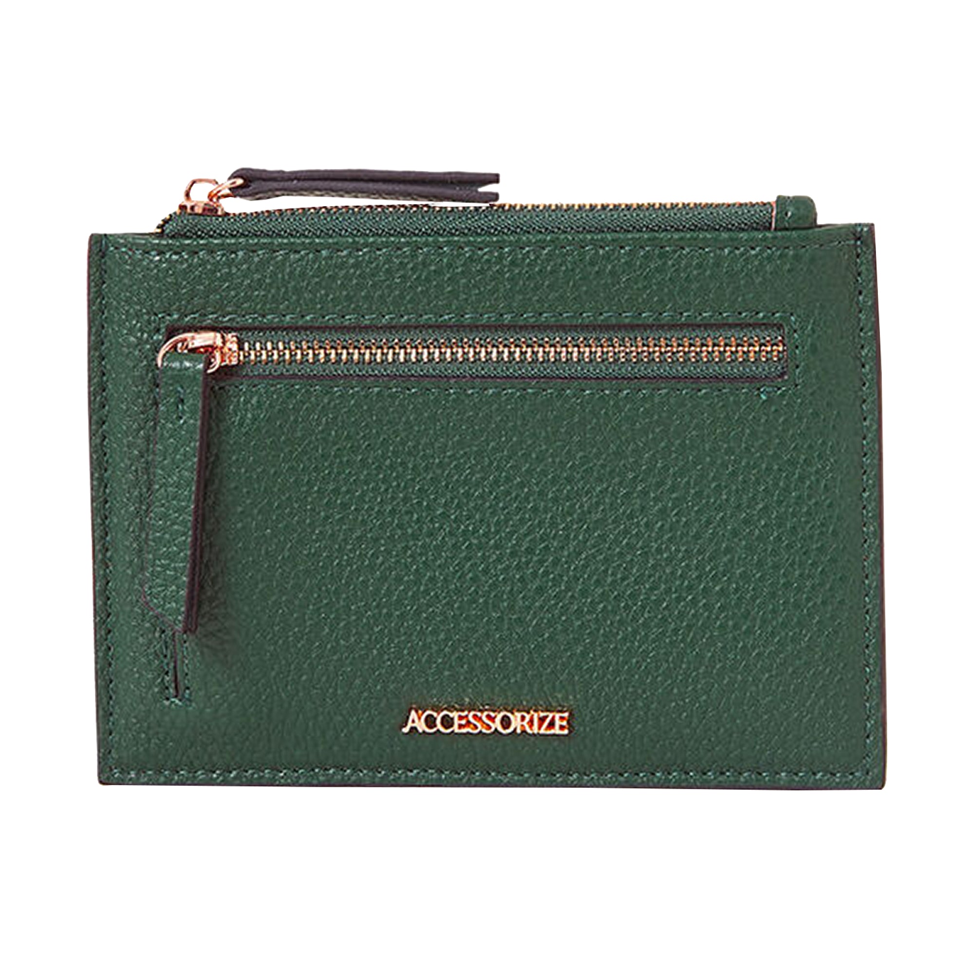 Accessorize London Women's Green Large Functional Card Holder