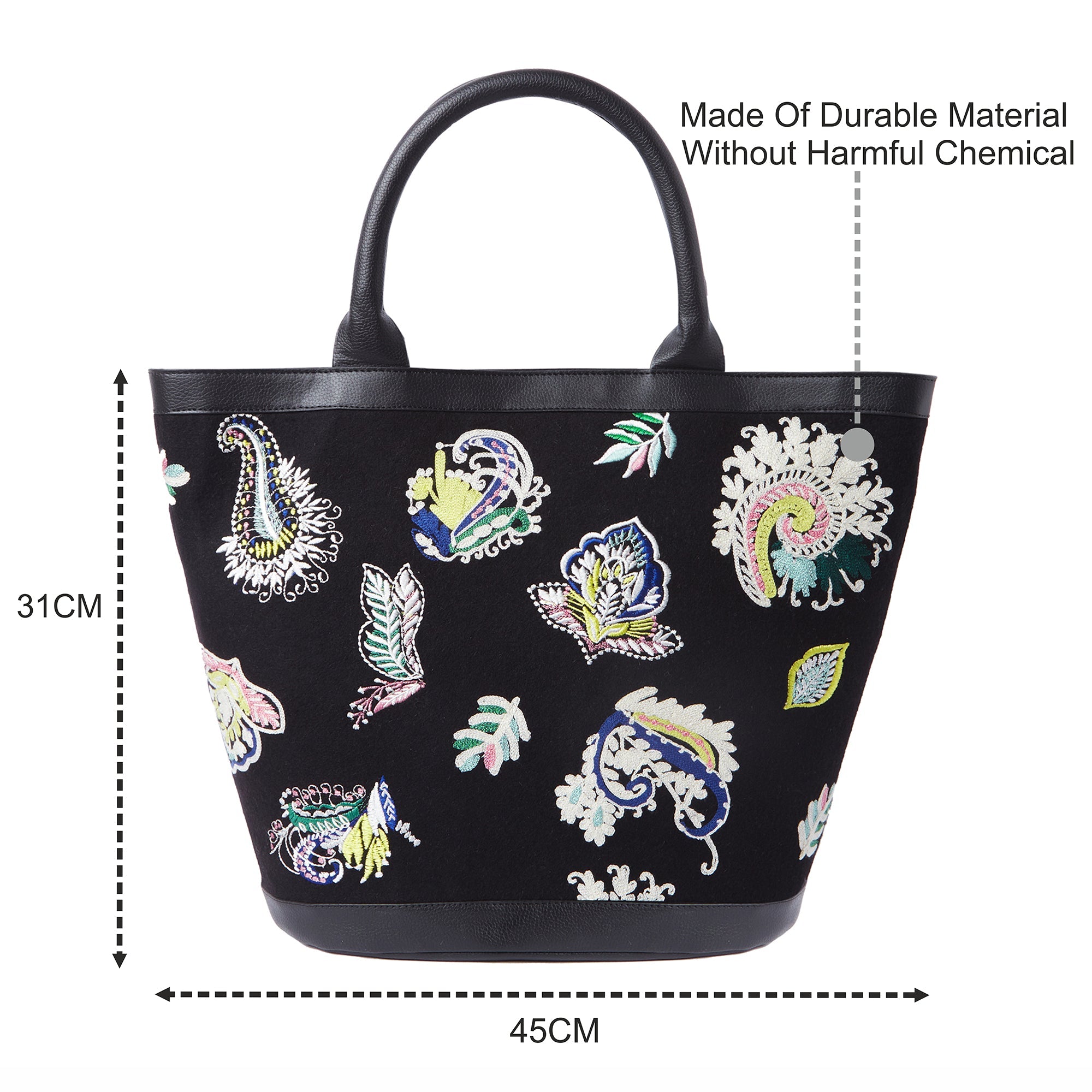 Accessorize London Women's Multi Embroidered Paisley Bag