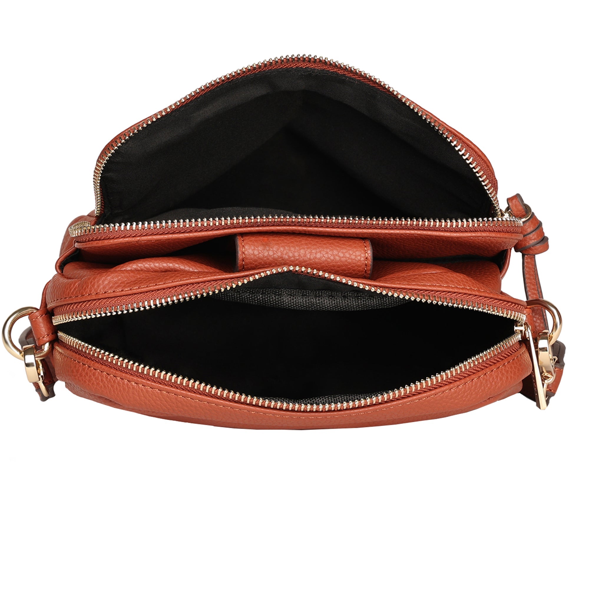 Rust Functional Cross-Body Bag Black