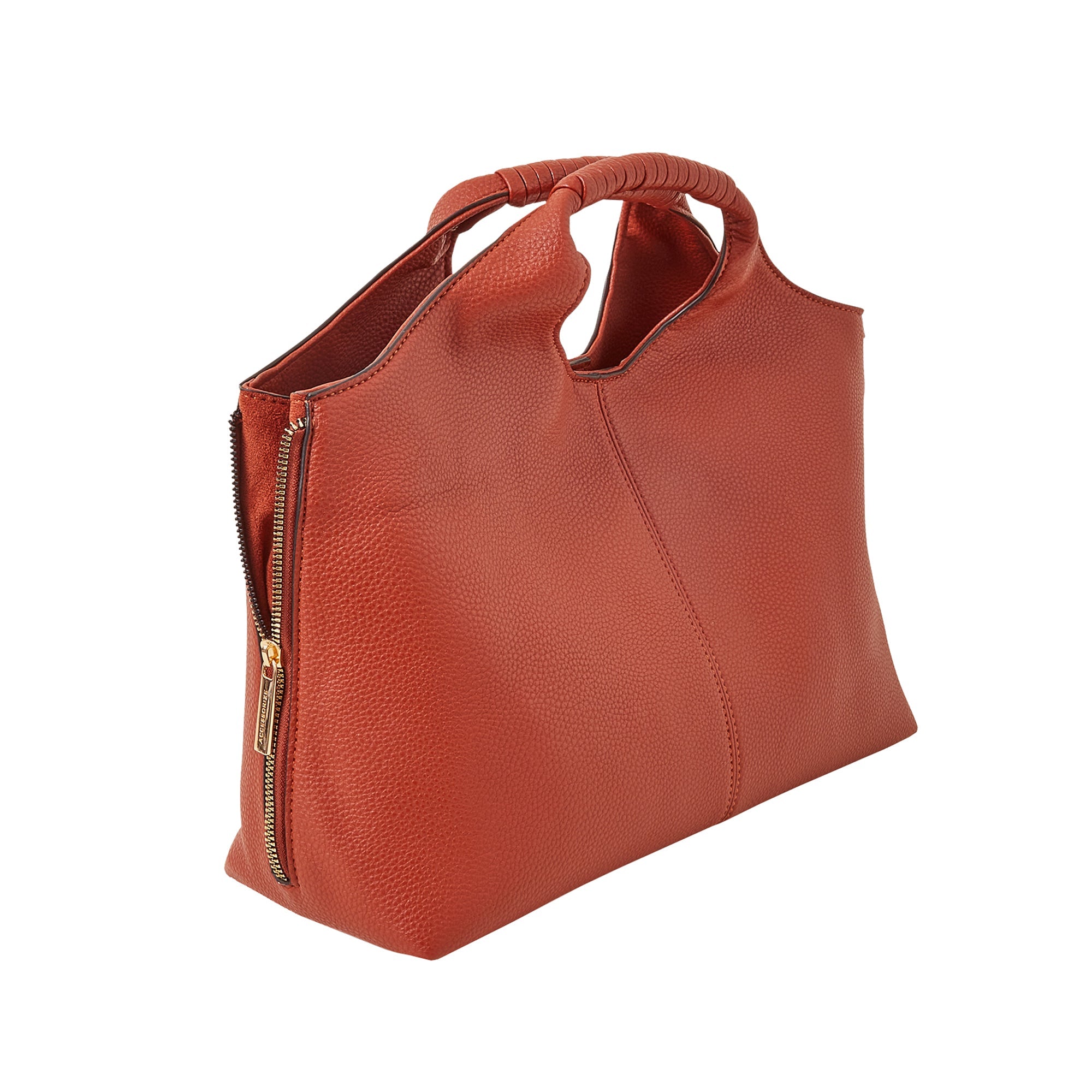Rust Wrap Handle Handheld Bag