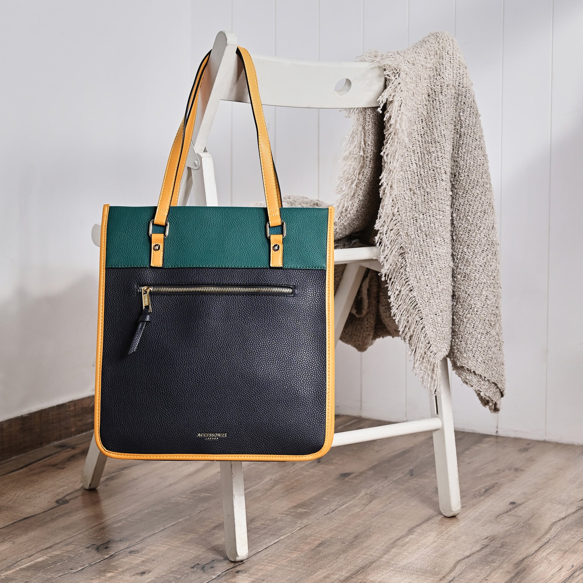 Multi Colour Block Shoulder Bag