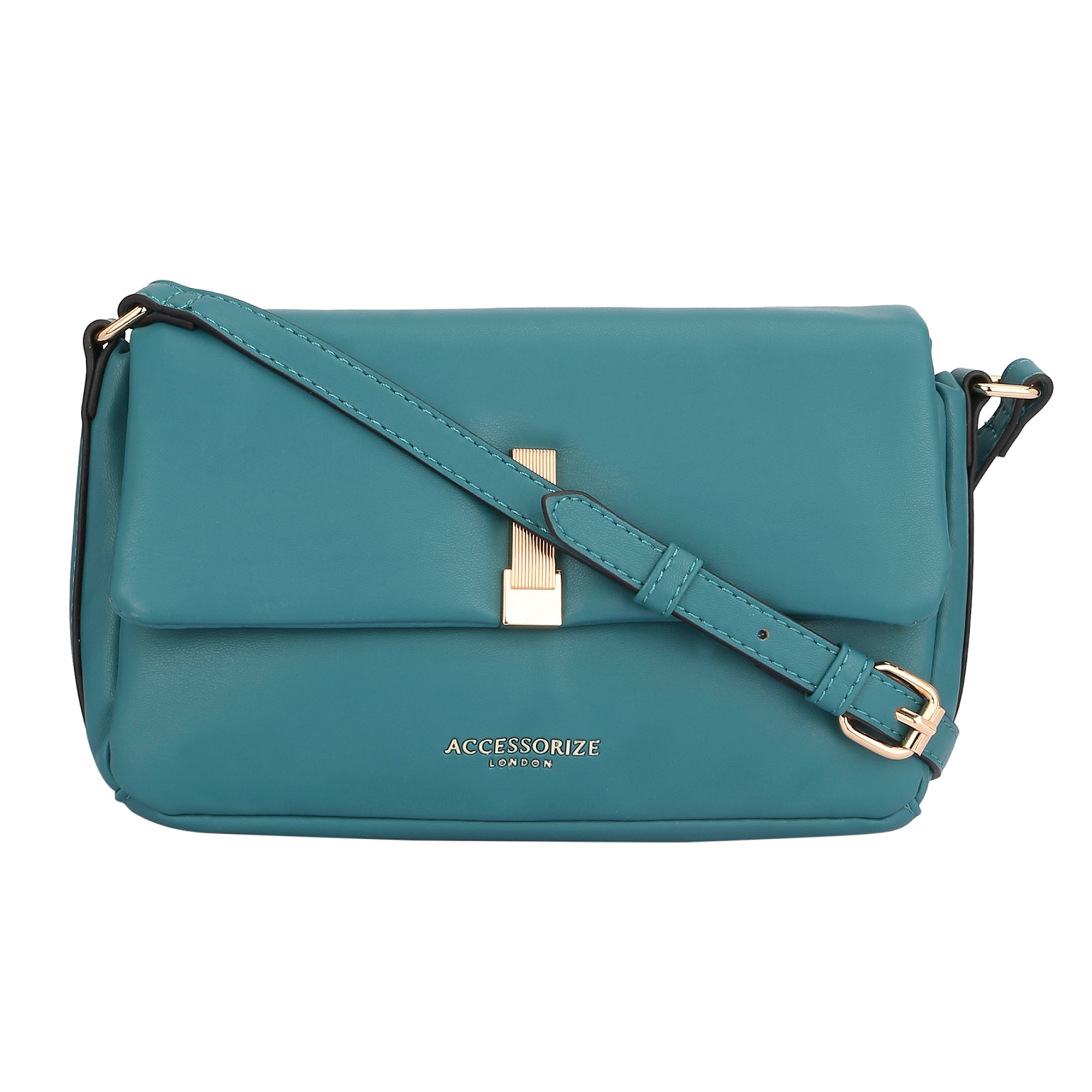 Green Puffer Cross Body Bag
