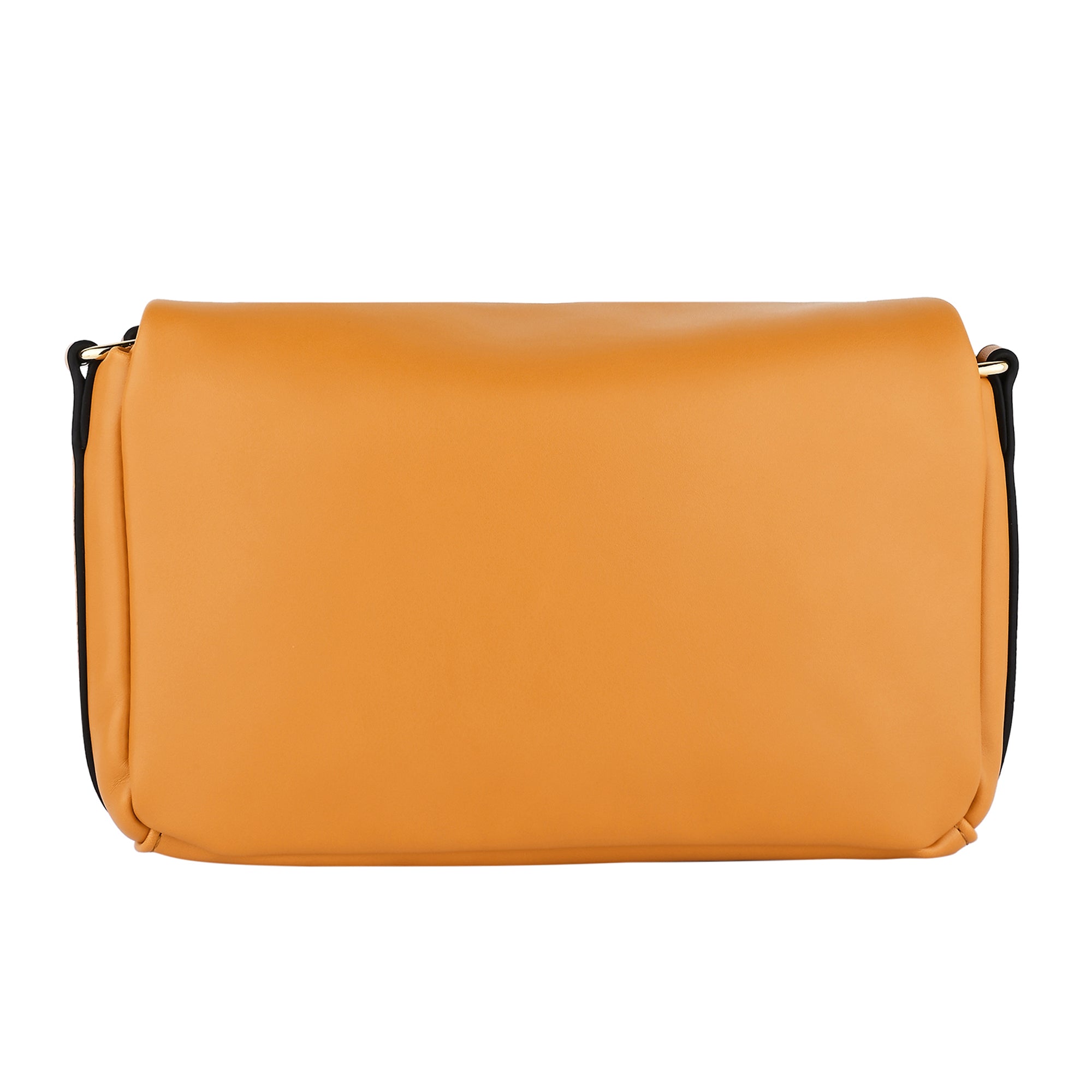 Women's Yellow Puffer Cross Body Bag