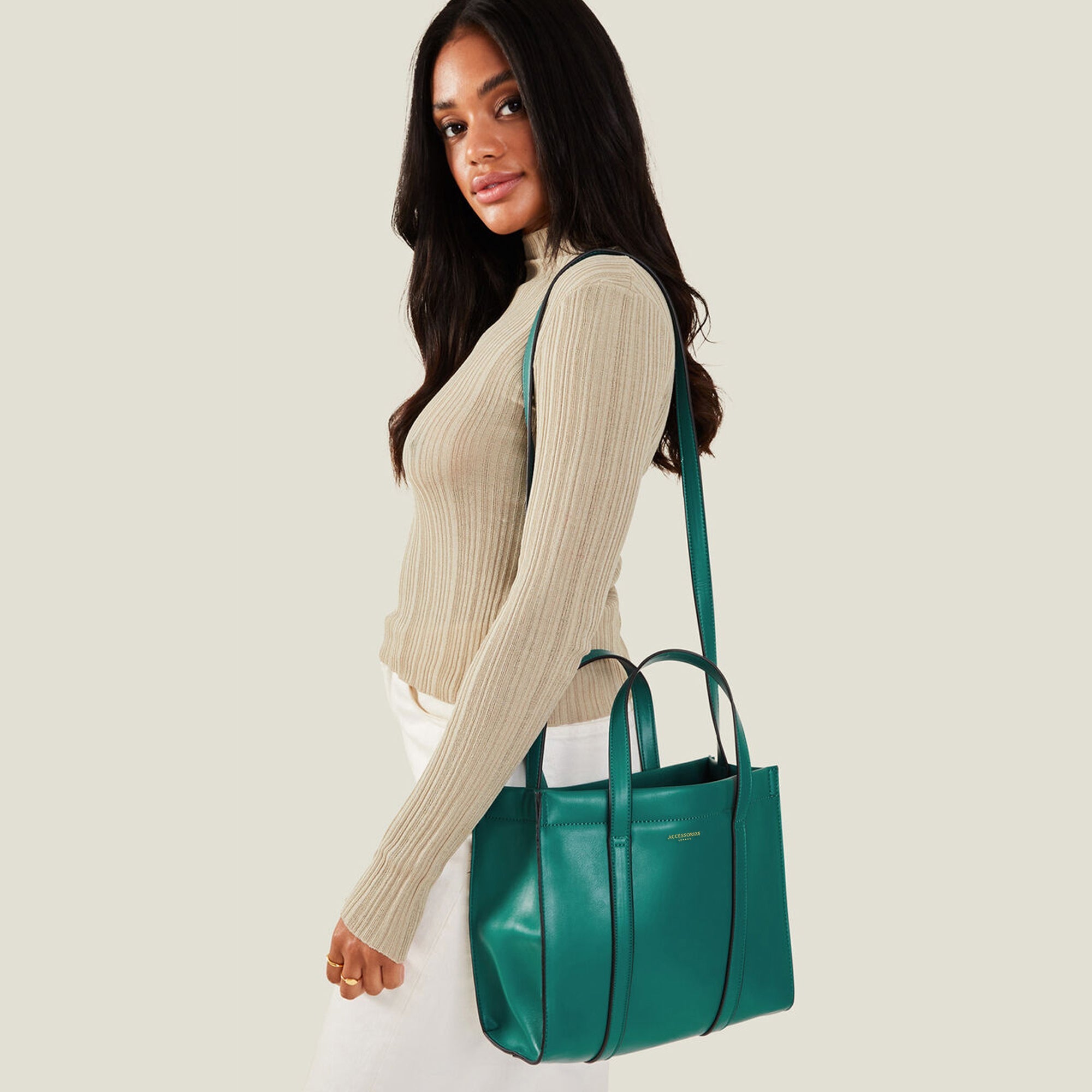 Buy Teal Small Book Tote Bag Online Accessorize India