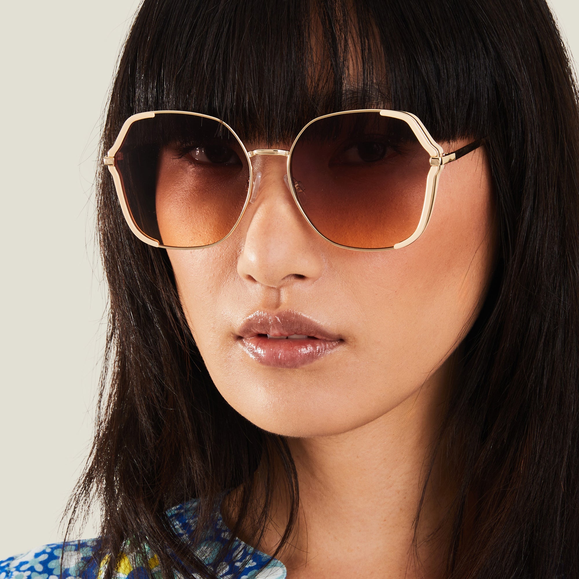 Chloe poppy best sale octagon sunglasses