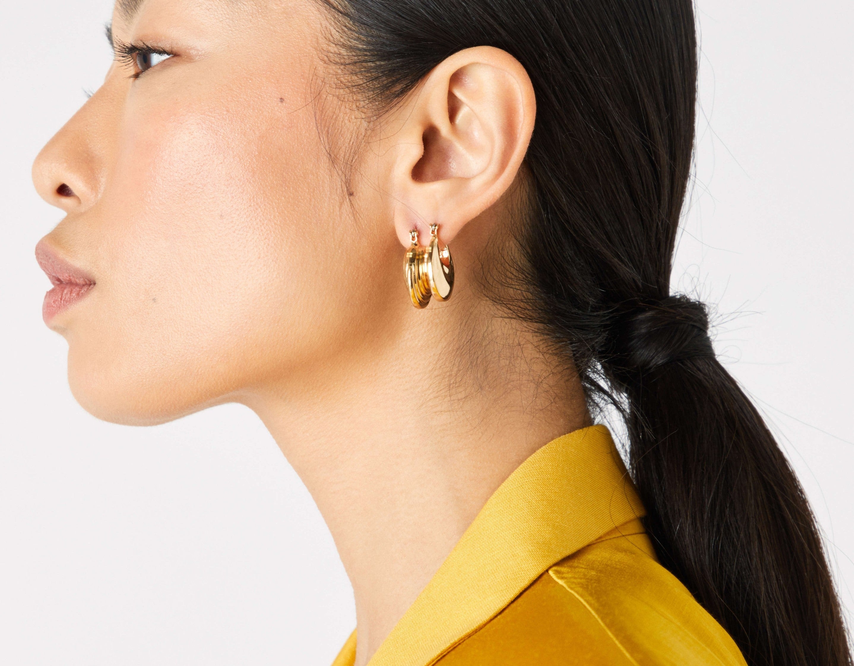 Accessorize London Chunky Hoop Earring Set With Recycled Metal