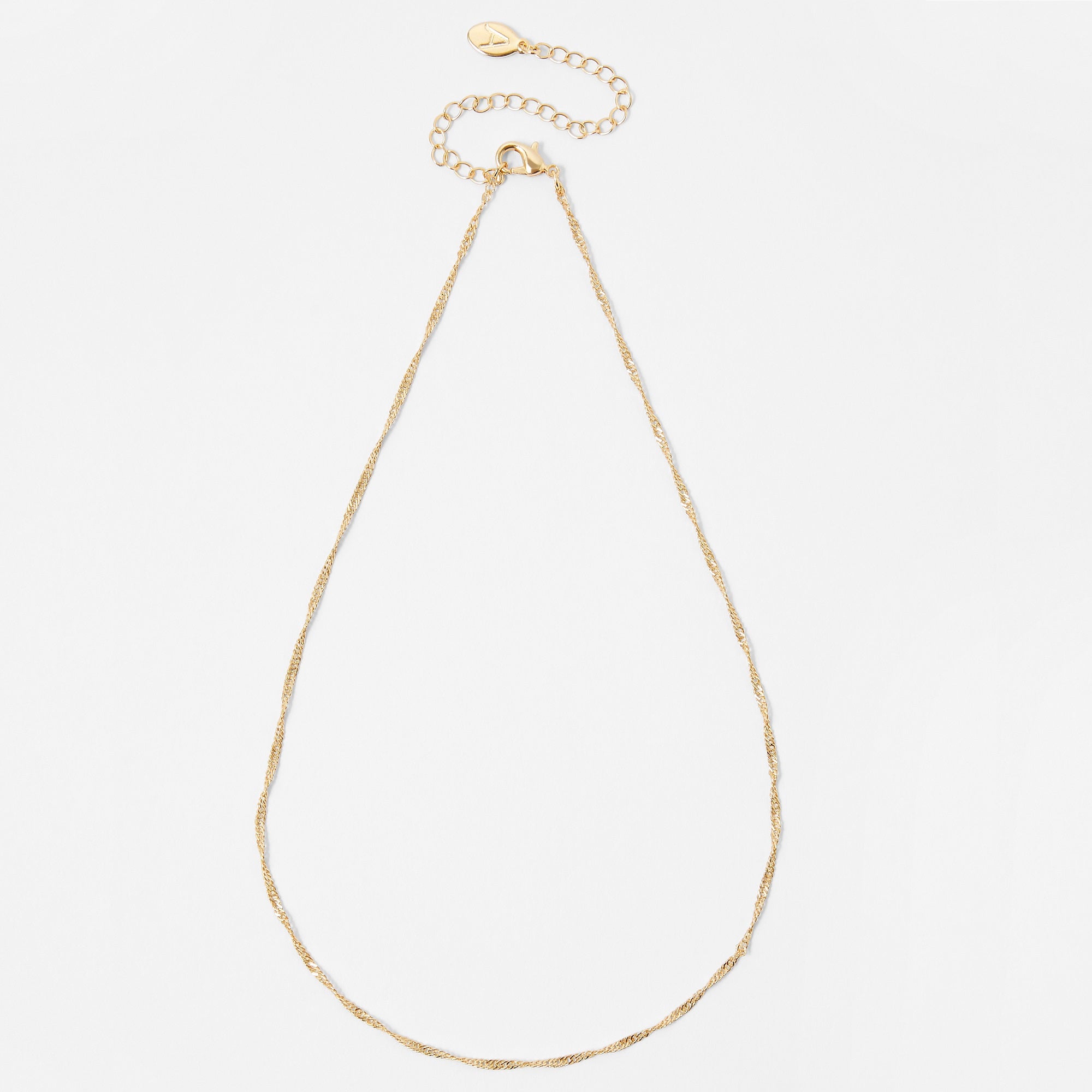 Accessorize London Gold Twist Chain Necklace