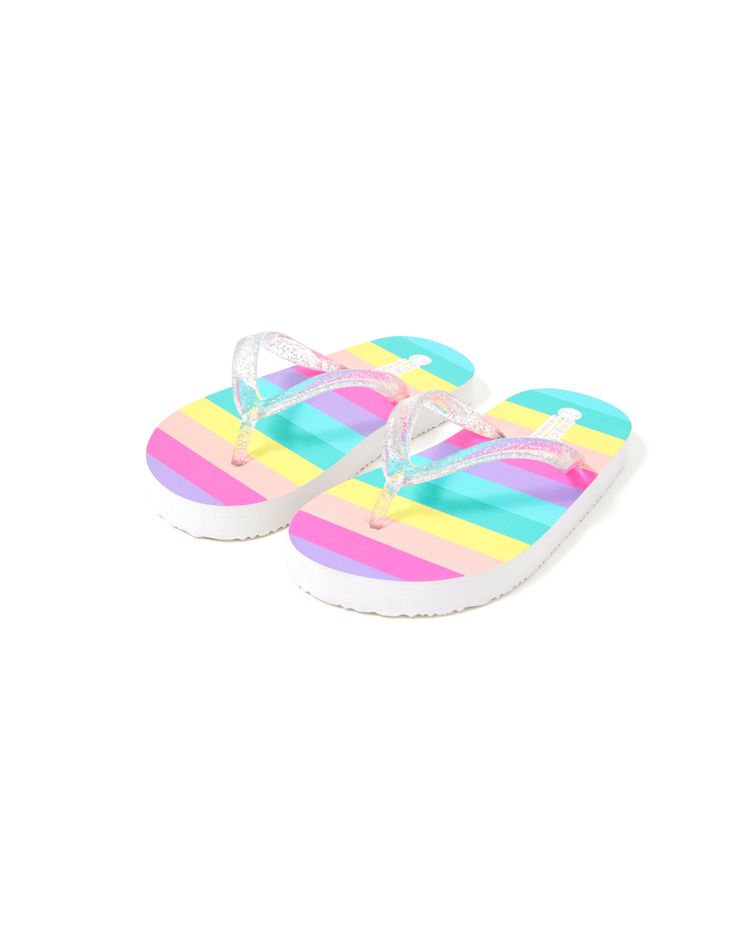 Accessorize London Rainbow Stripe Flip Flop - Main Image