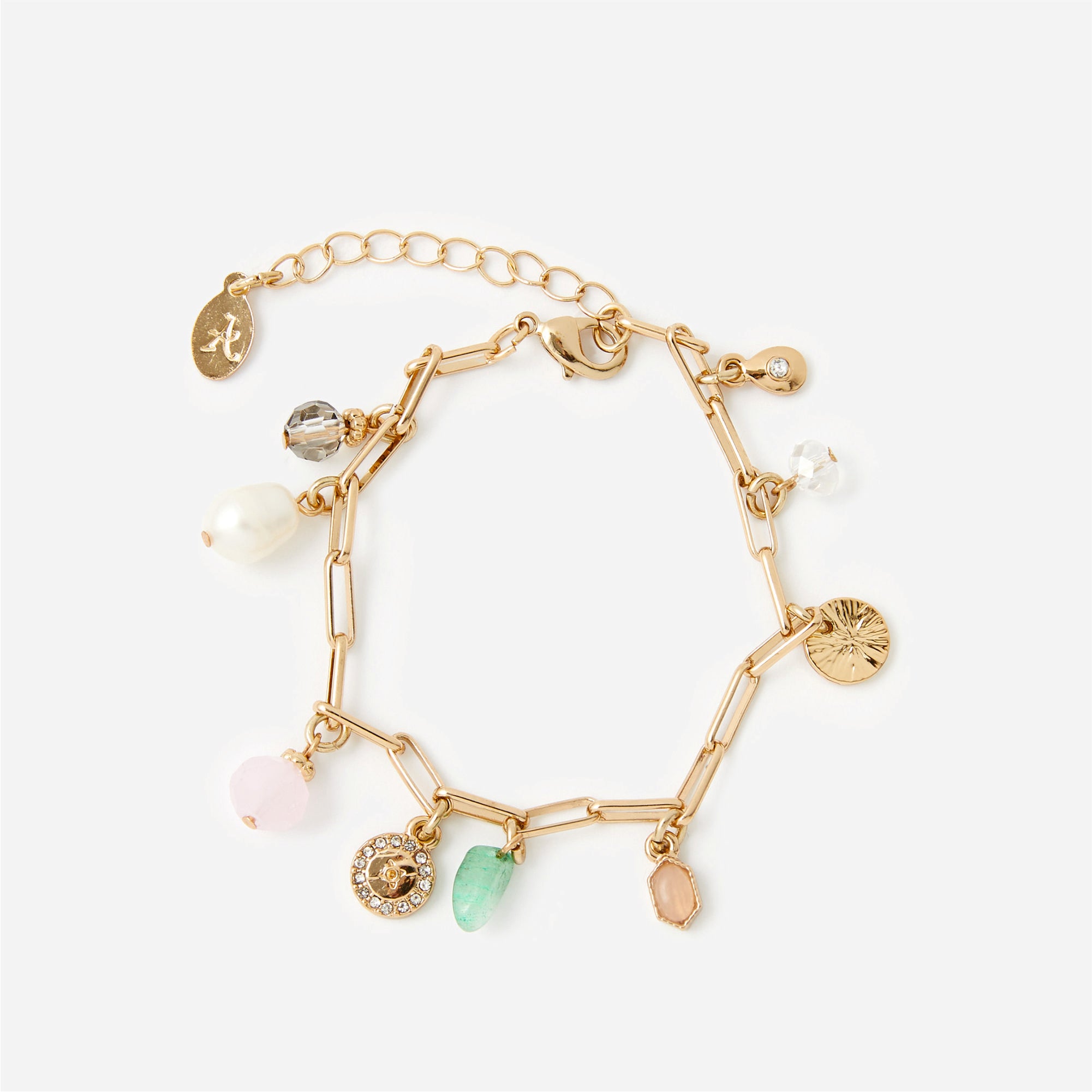 Accessorize London Women's Gold Meadow Muse Charmy Bracelet