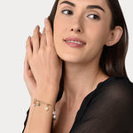 Accessorize London Women's Gold Meadow Muse Charmy Bracelet