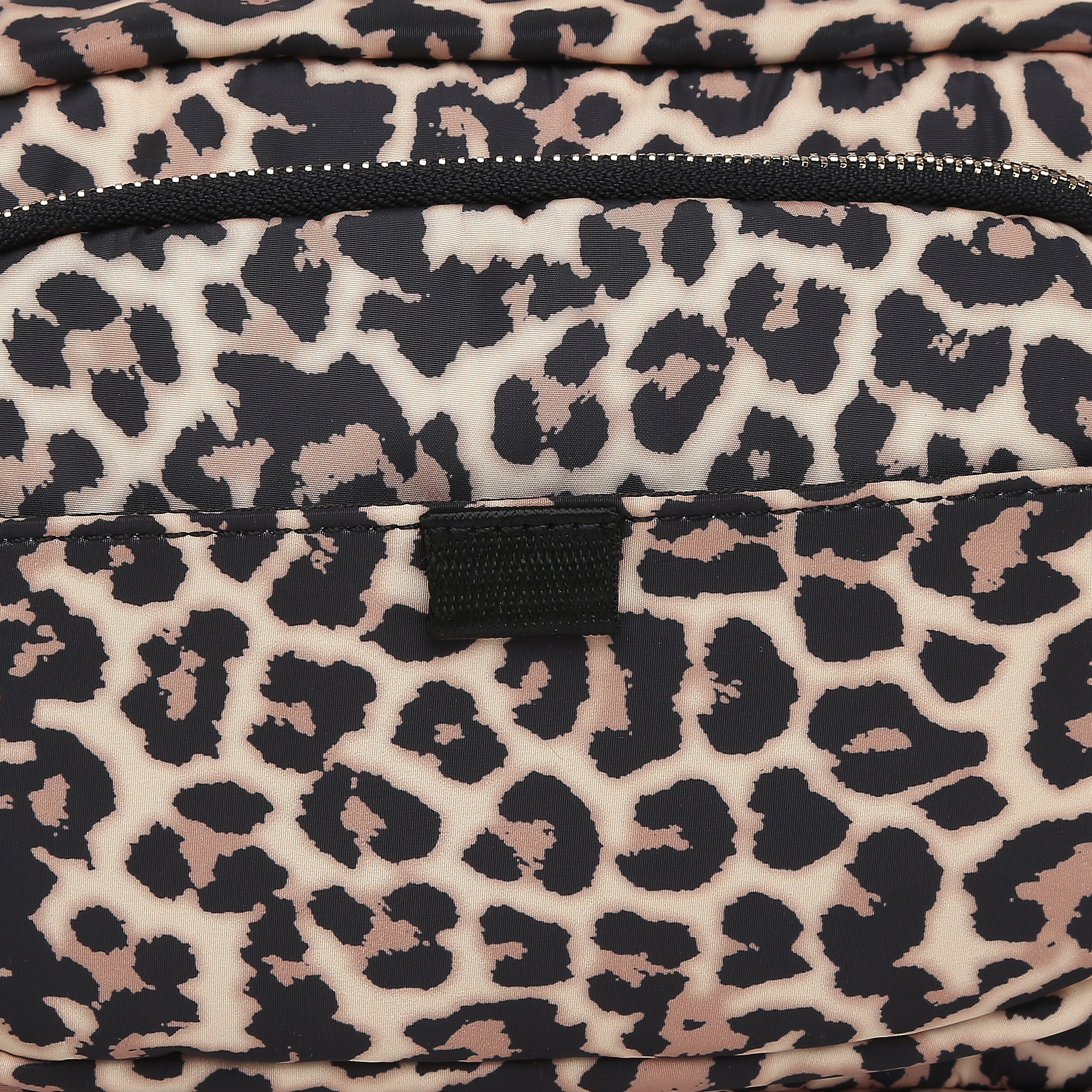 Accessorize London Women's Faux Leather Leopard Megan Nylon Large Sling Bag