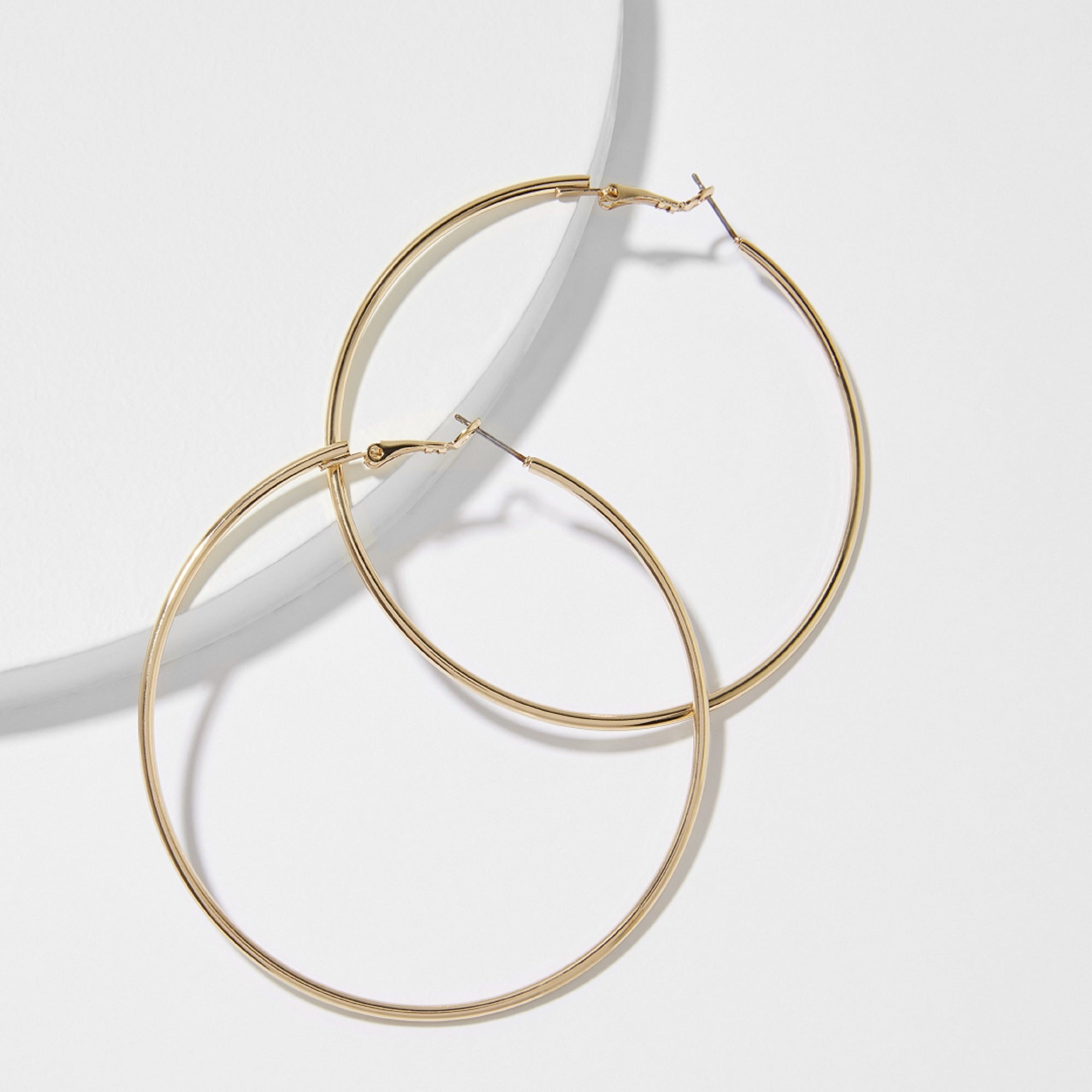 Accessorize London Women's old Medium Simple Hoop Earring