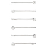 Accessorize London Women's Crystal hair slides 6 pack
