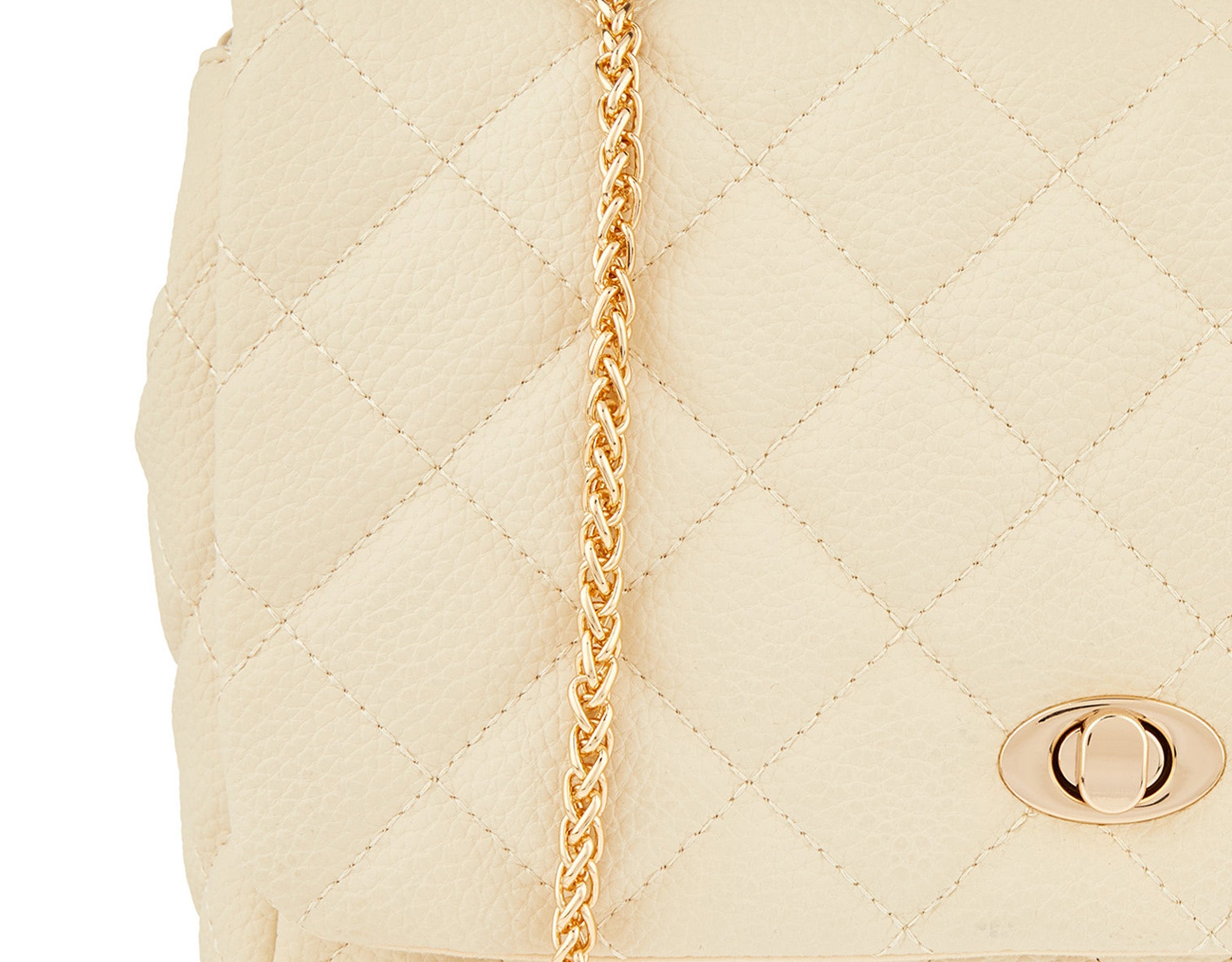 Accessorize London women's Cream Magda Oversized Shoulder Bag