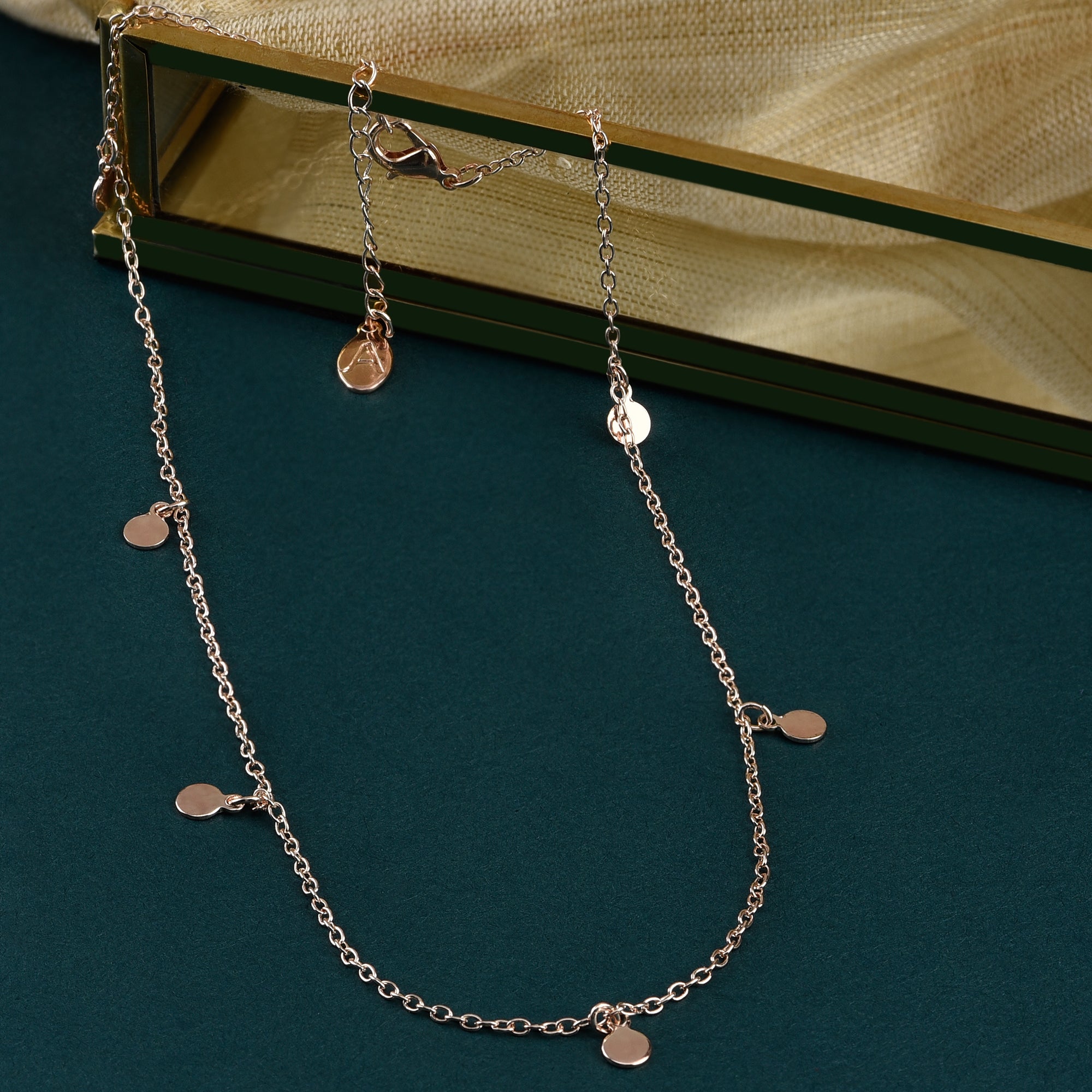 Accessorize London Women's Gold Discy Chain Pendant Necklace