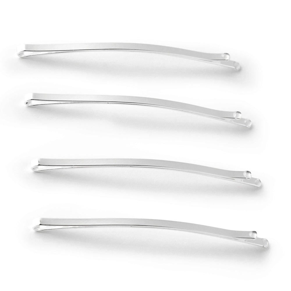 Accessorize London Set Of 4 Long Metal Grip Hair Clips