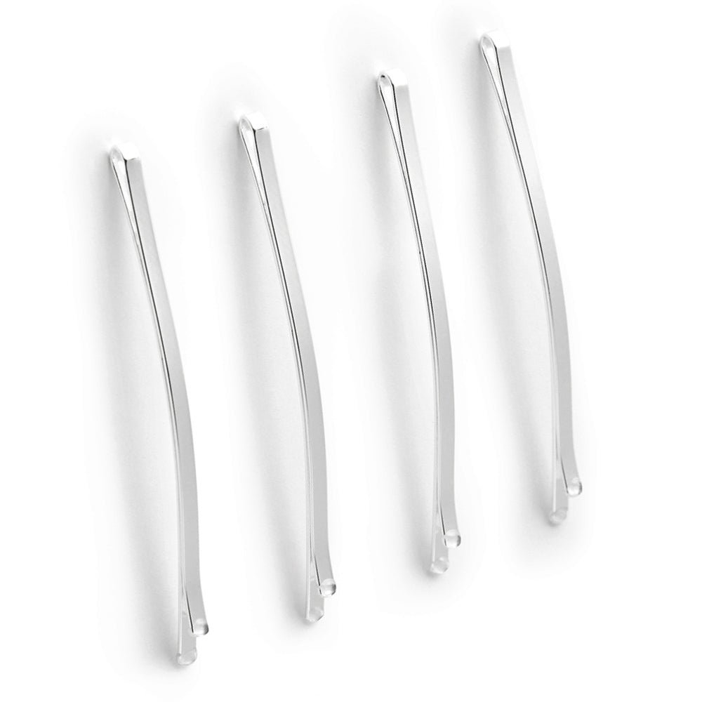 Accessorize London Set Of 4 Long Metal Grip Hair Clips